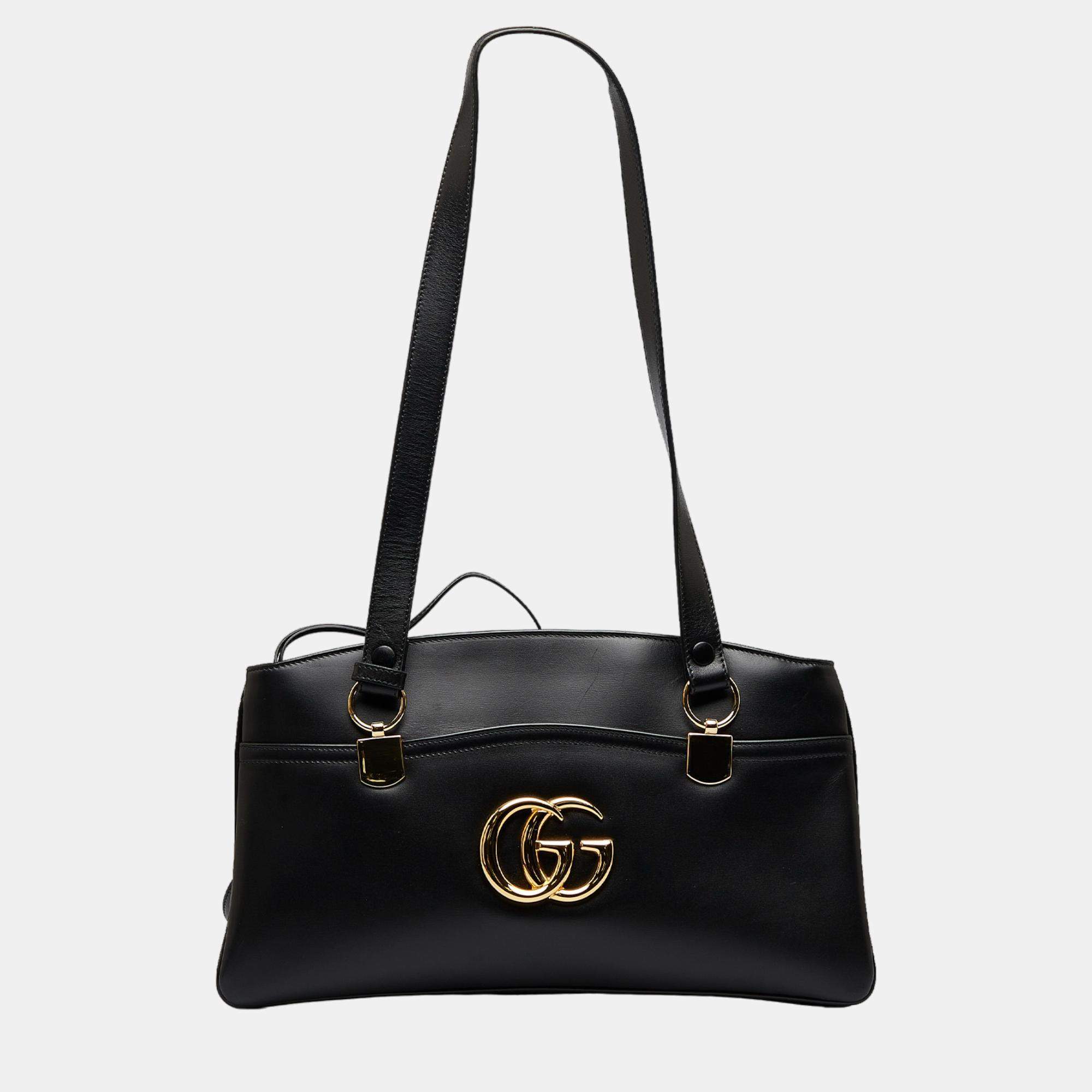 Gucci black best sale handbags leather