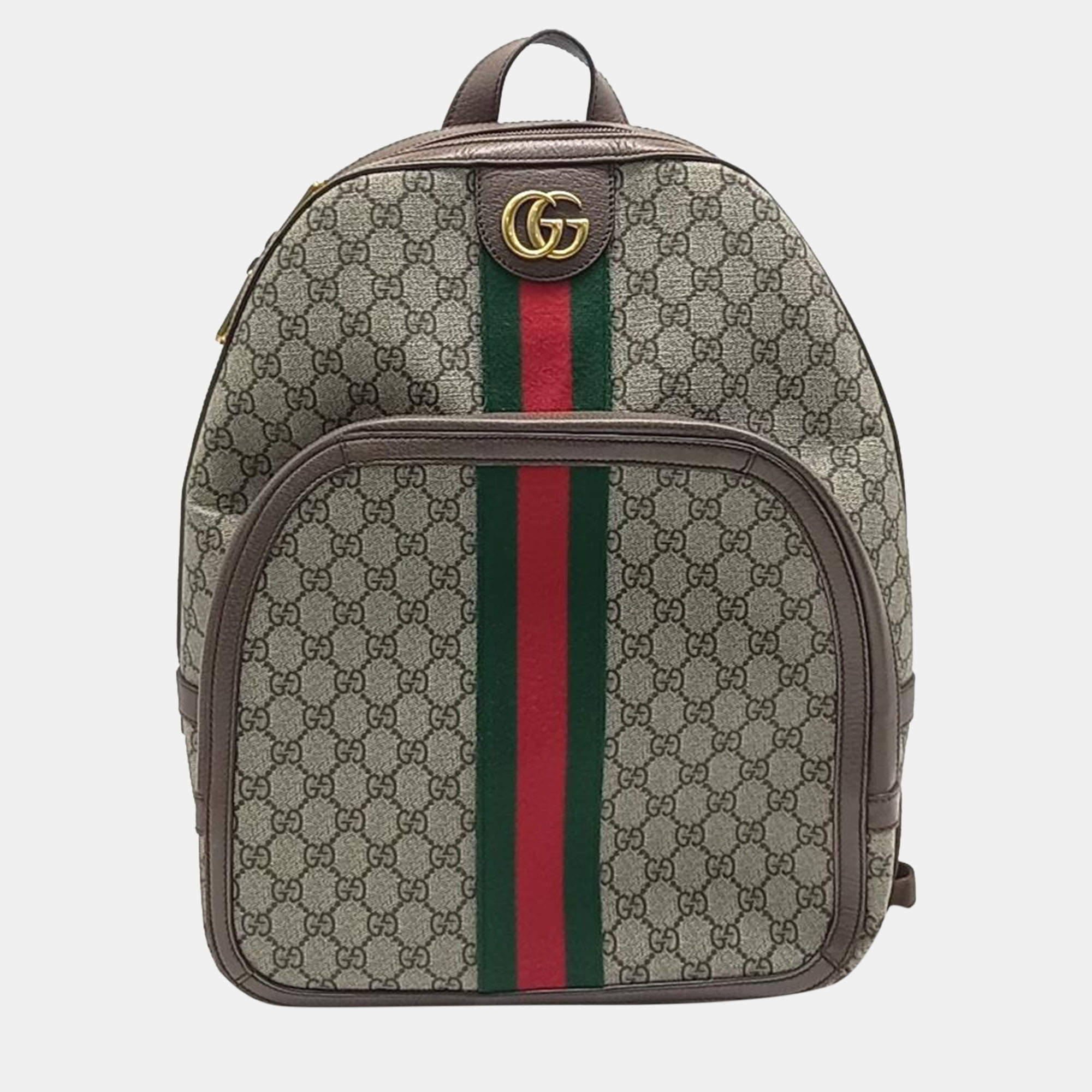 Pre Owned Gucci Ophidia GG Supreme Backpack Medium (547967)