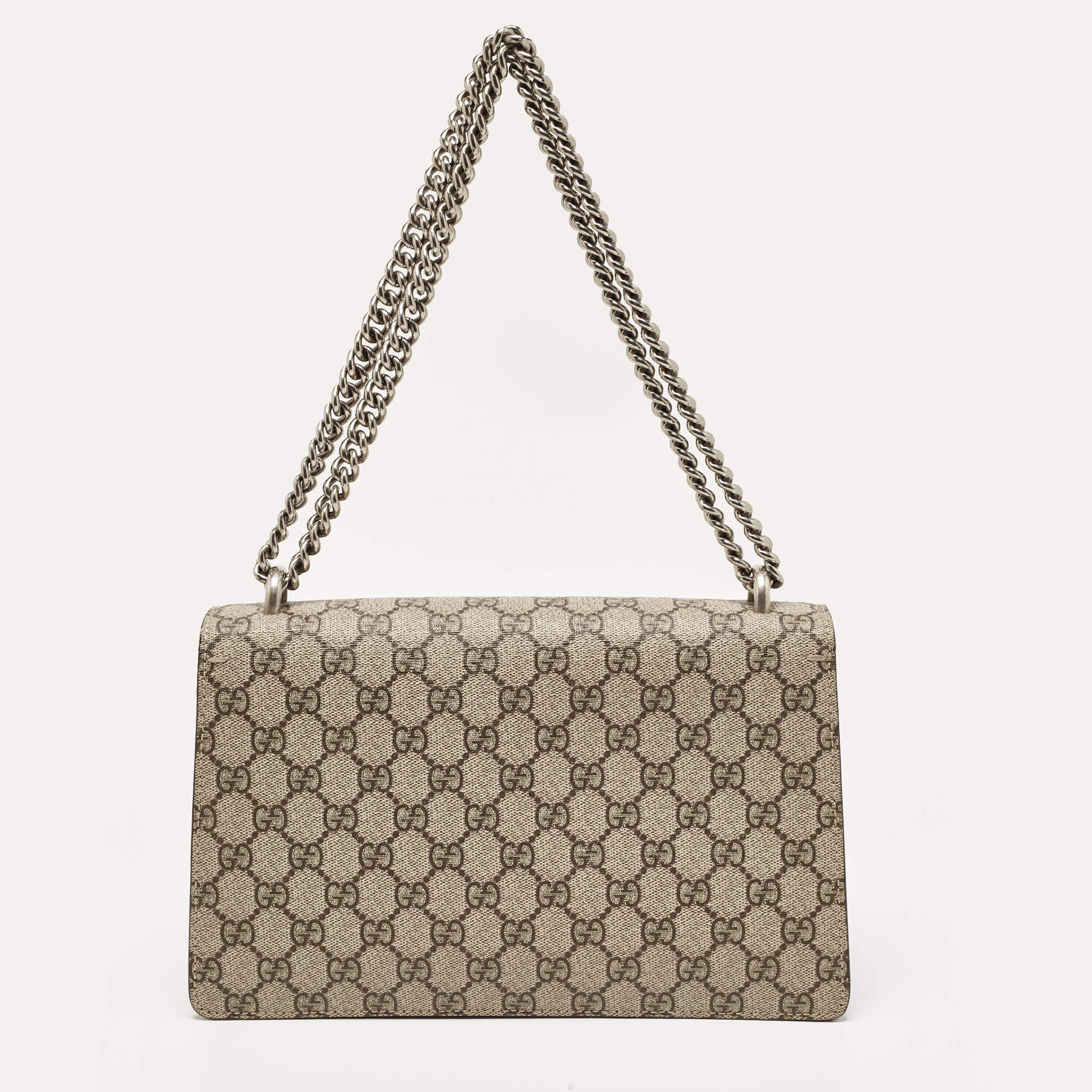 Gucci Beige GG Supreme Canvas and Suede Small Dionysus Shoulder Bag Gucci TLC