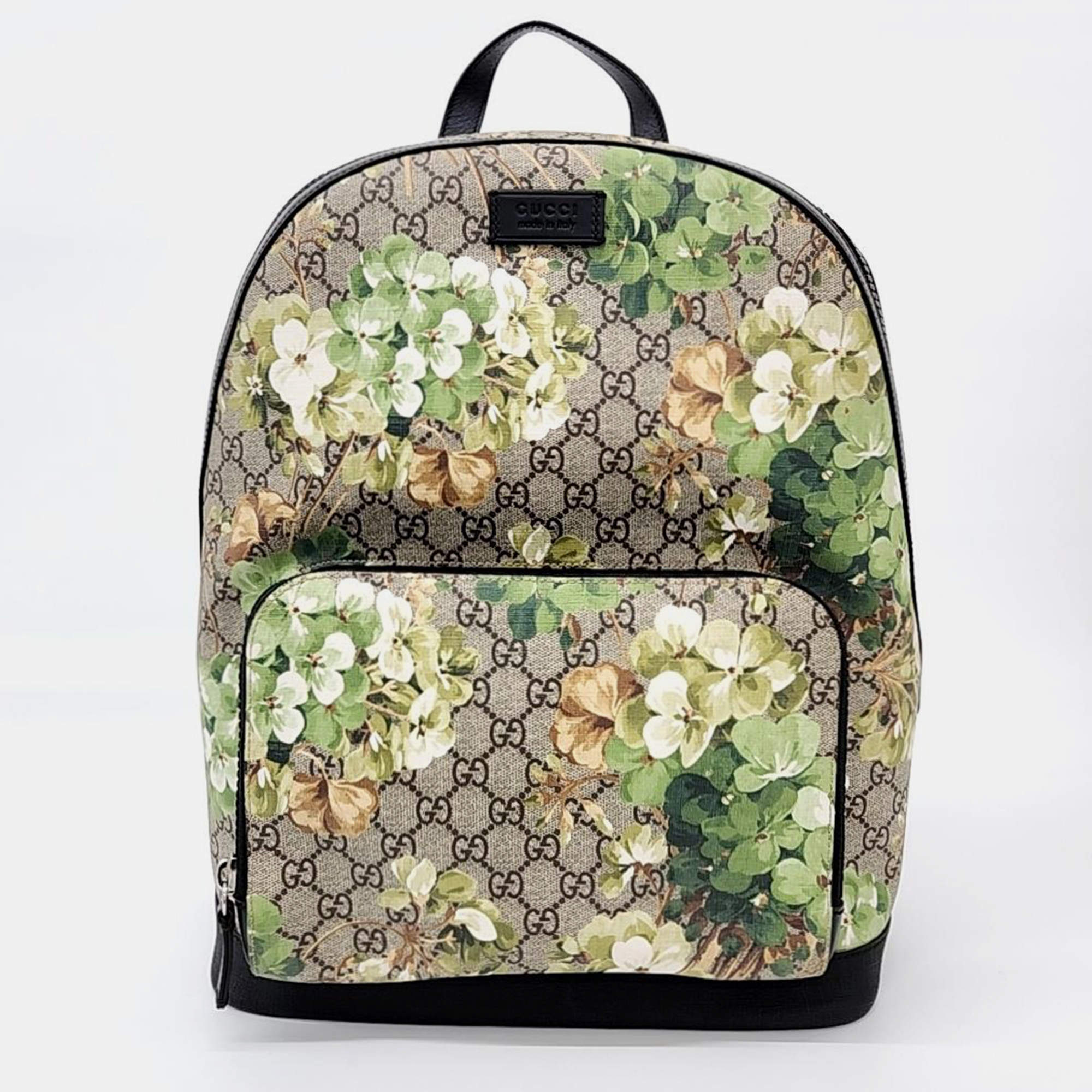 Pre Owned Gucci Multicolor GG Supreme Canvas Bloom Backpack