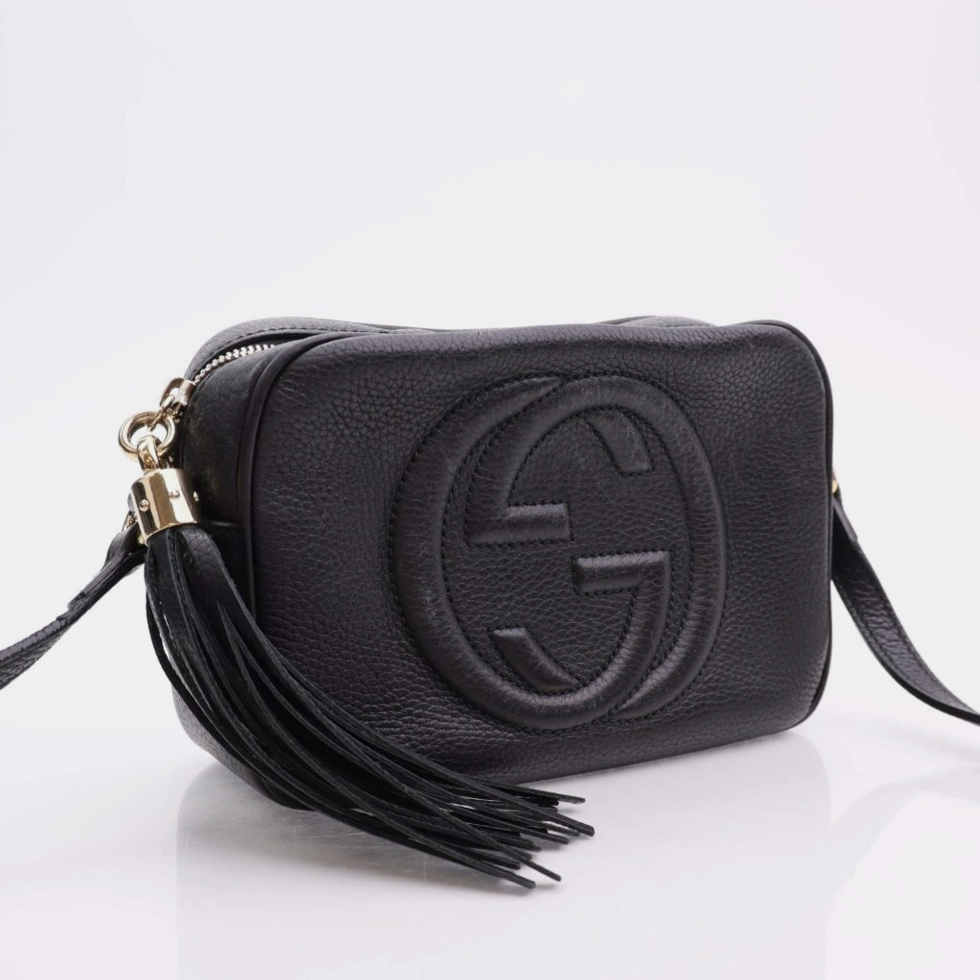 Gucci Black Leather Soho Disco Shoulder Bag TLC