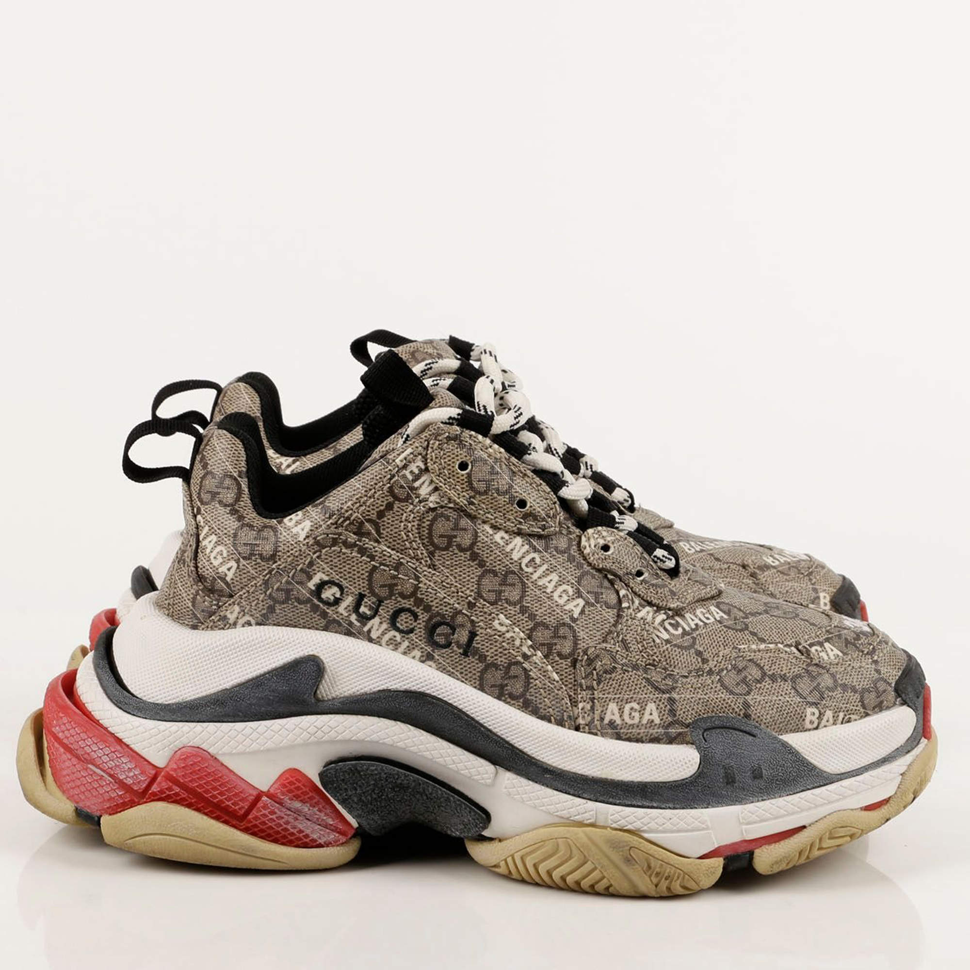 Gucci Multicolour Hacker Project Triple S Sneakers Size 34