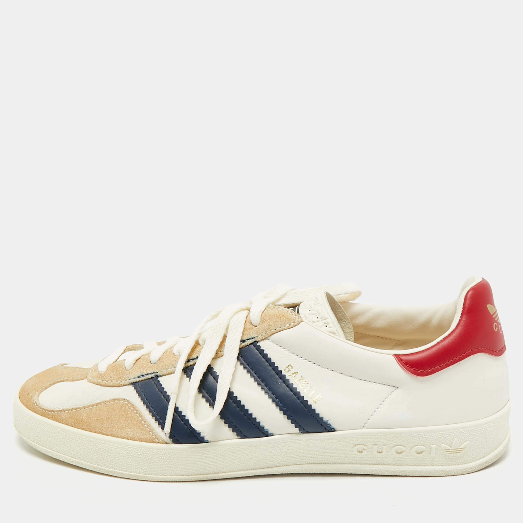 Gucci Tricolor Leather Gazelle Sneakers Size 40 2/3
