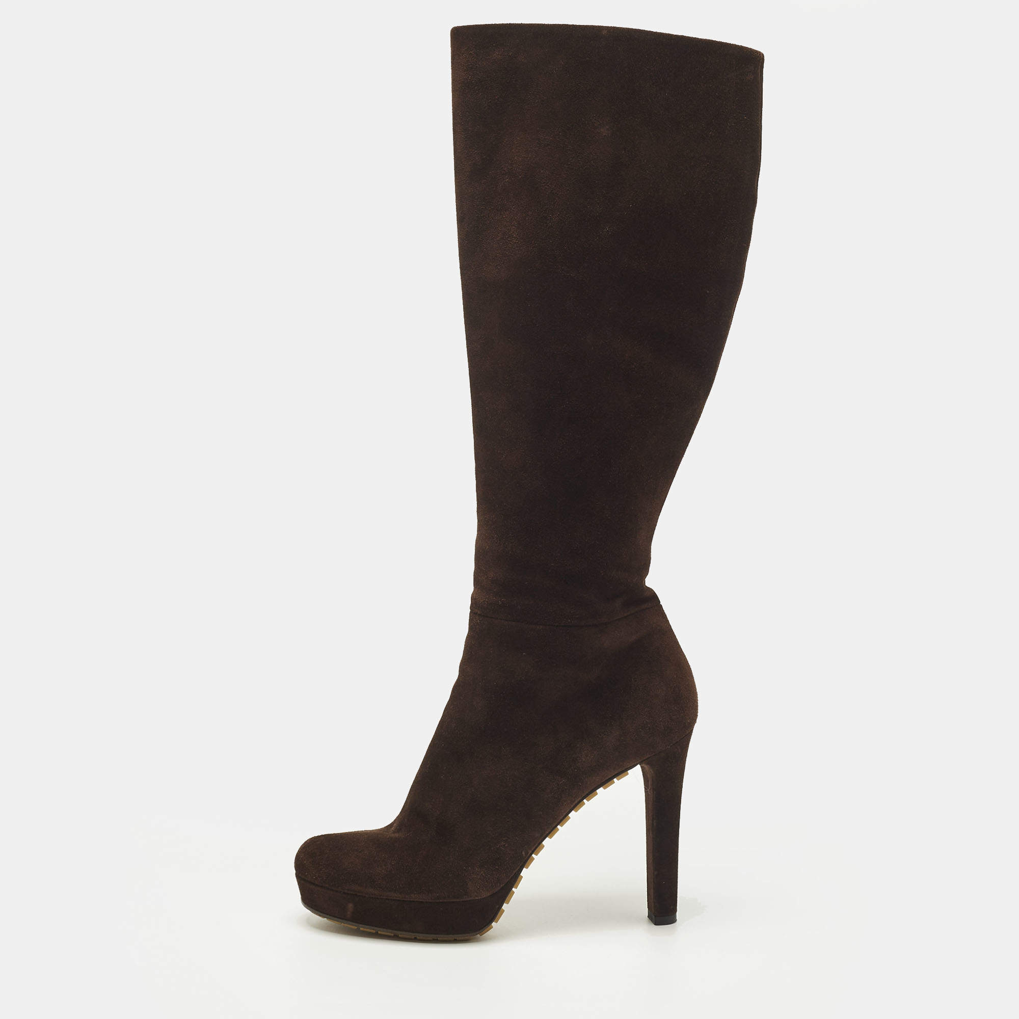 مملوكة مسبقًا Gucci Anouk Size 40 Brown Suede Knee Length Boots