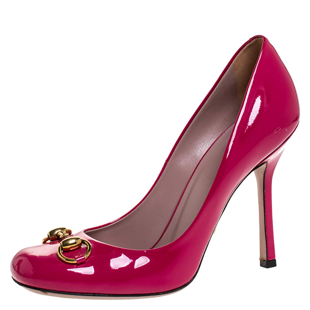 Gucci Pink Patent Leather Horsebit Pumps Size 38 Gucci | The Luxury Closet