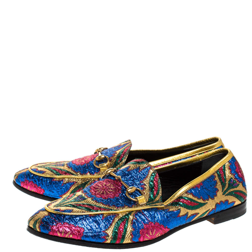 gucci brocade loafers