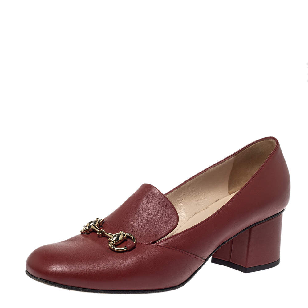 burgundy gucci shoes