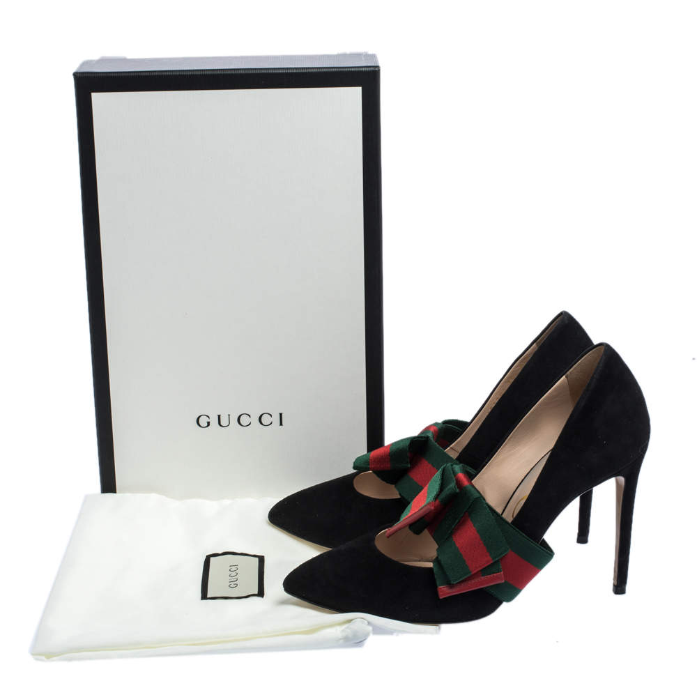 gucci pumps with bow