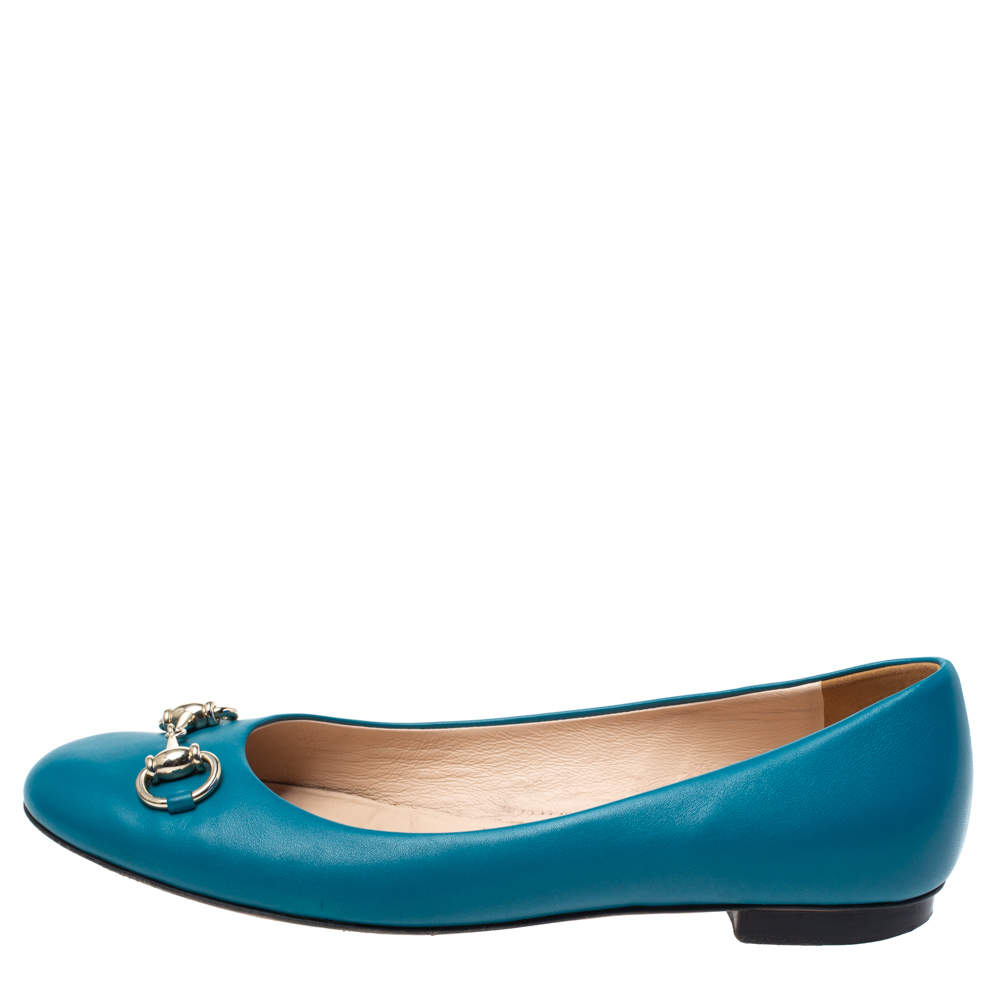 teal ballerina flats