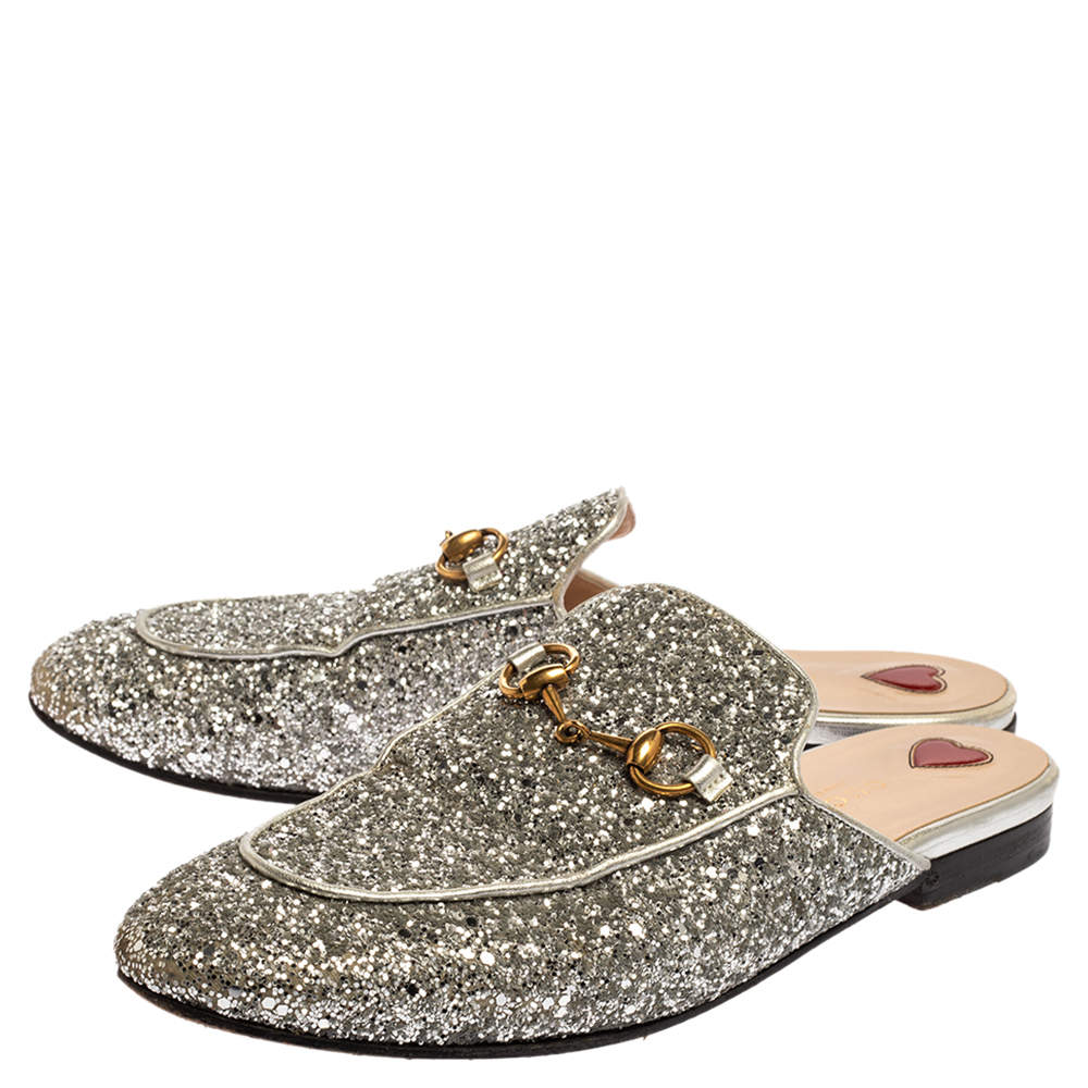 gucci glitter mules