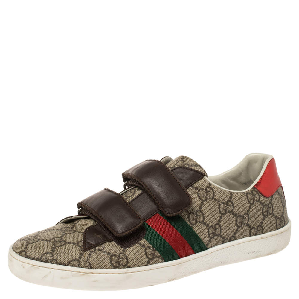 gucci velcro ace sneakers