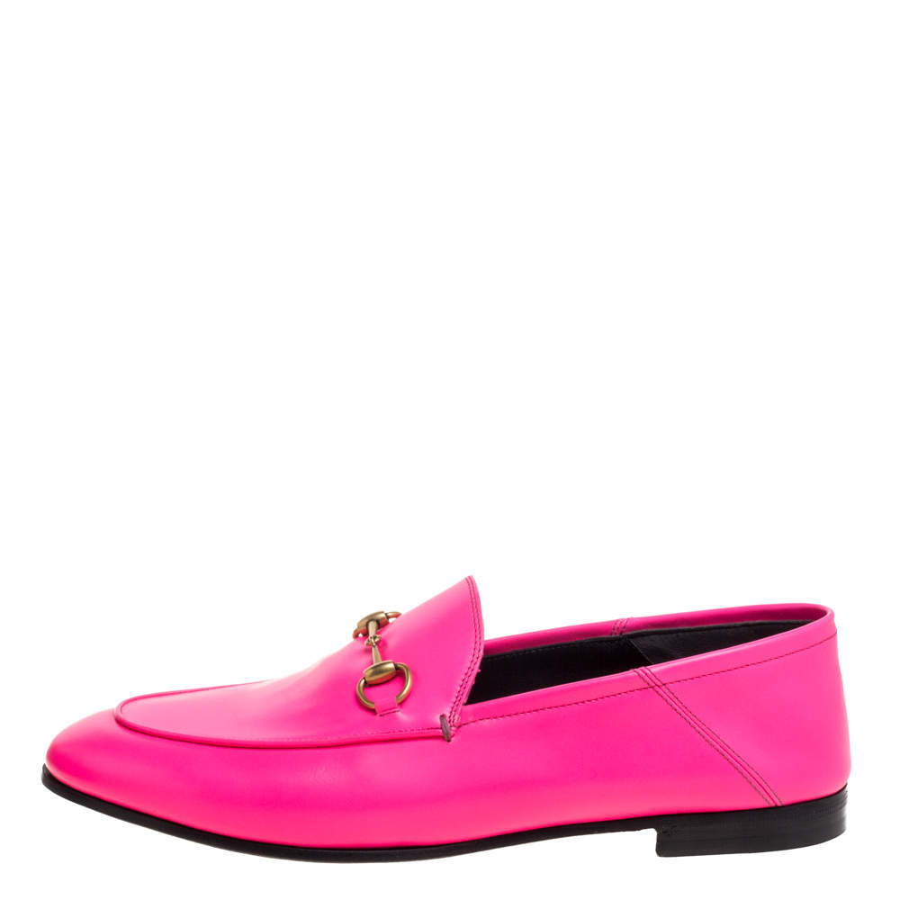 Hot pink gucci on sale loafers