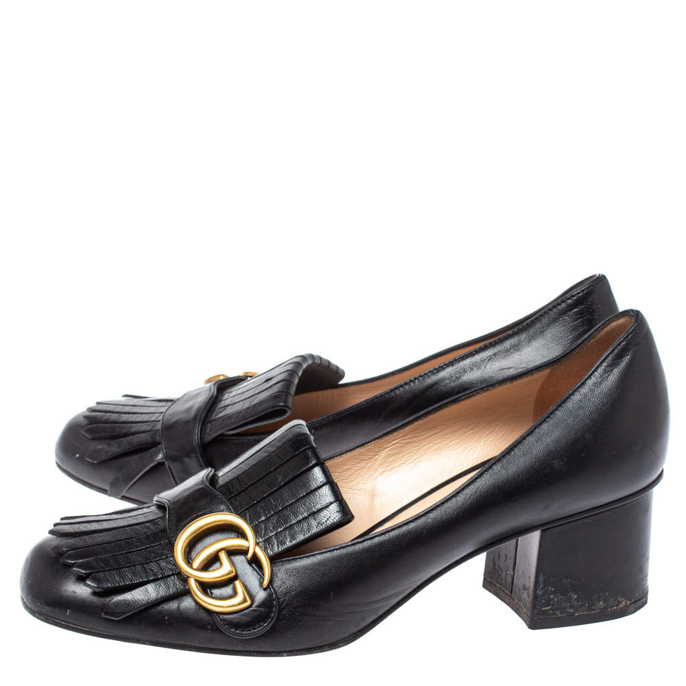 Gucci Marmont Studded sz 39 Pearl Loafer Flats GG-S0205N-0003