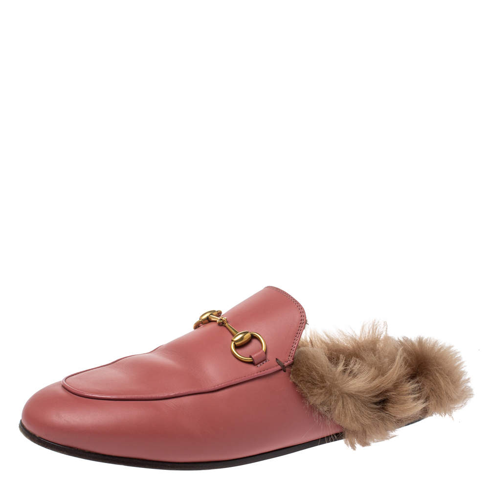 gucci skin rose mules