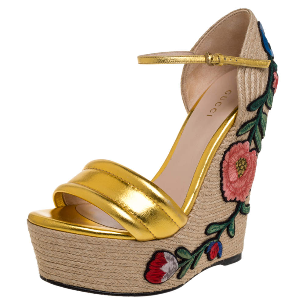 gucci wedge heel shoes