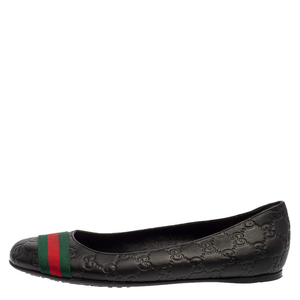 Gucci Horsebit Web-stripe Almond-toe Loafers In Grey