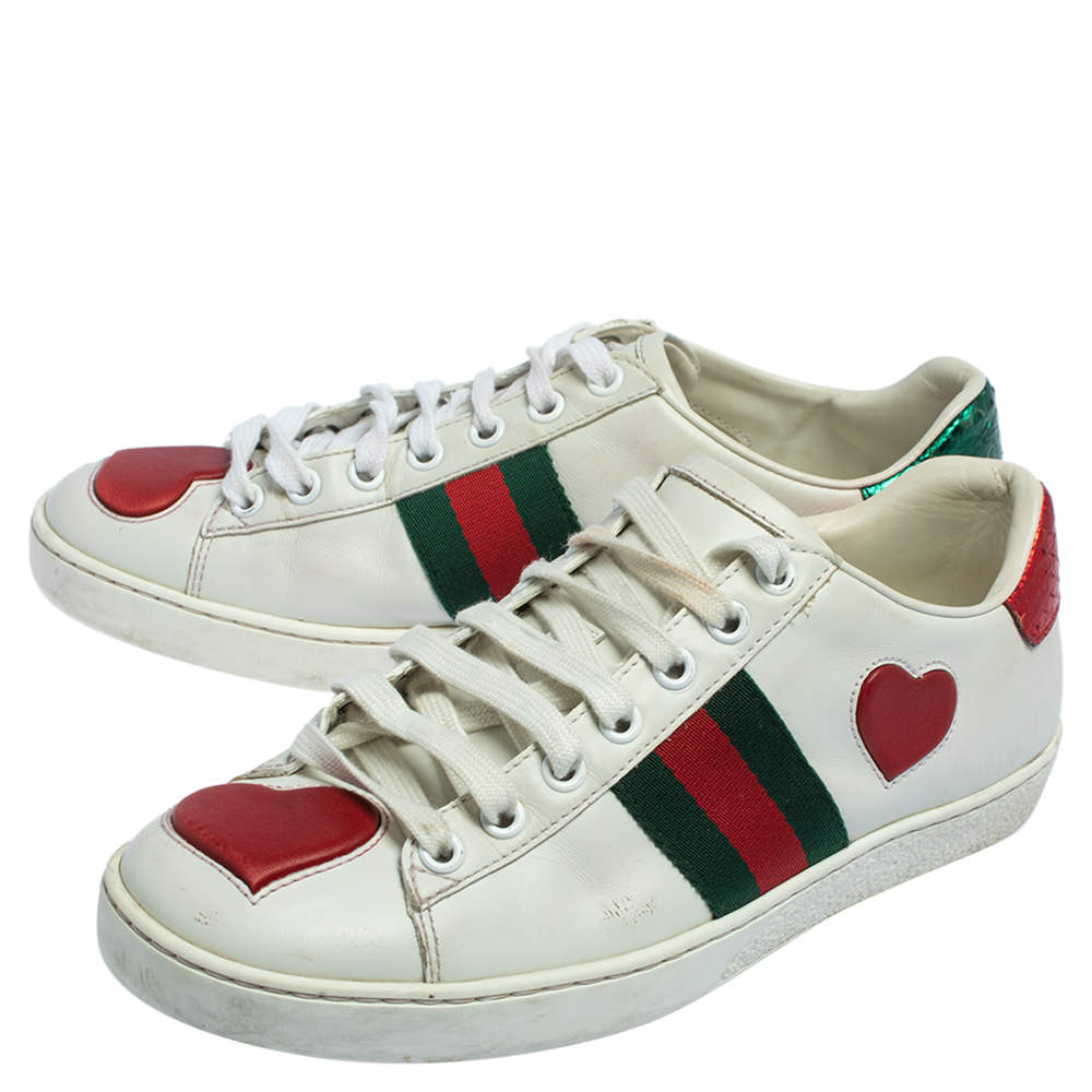 Gucci love deals heart trainers