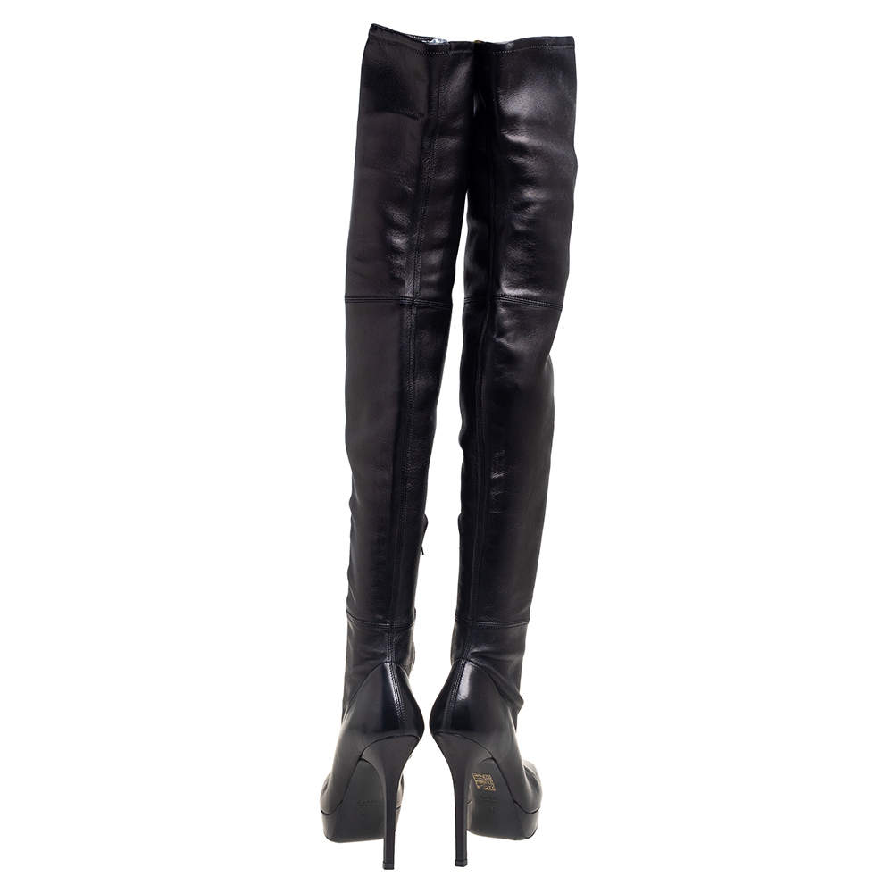 Gucci Heeled thigh-high boots, Women's Shoes