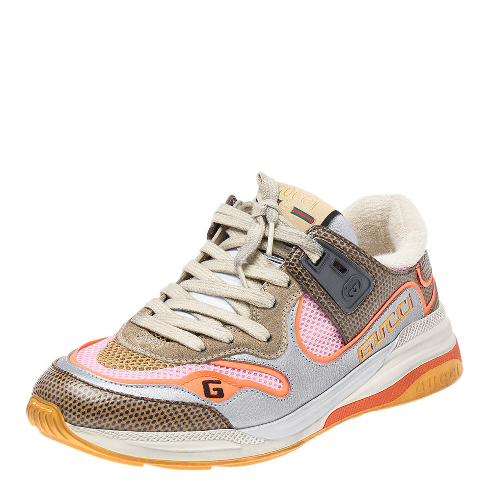 Gucci Tennis 1977 GG Multicolor High-top Sneakers in Yellow