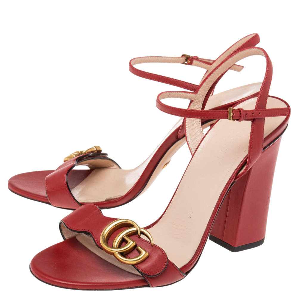 Red gucci best sale marmont sandal