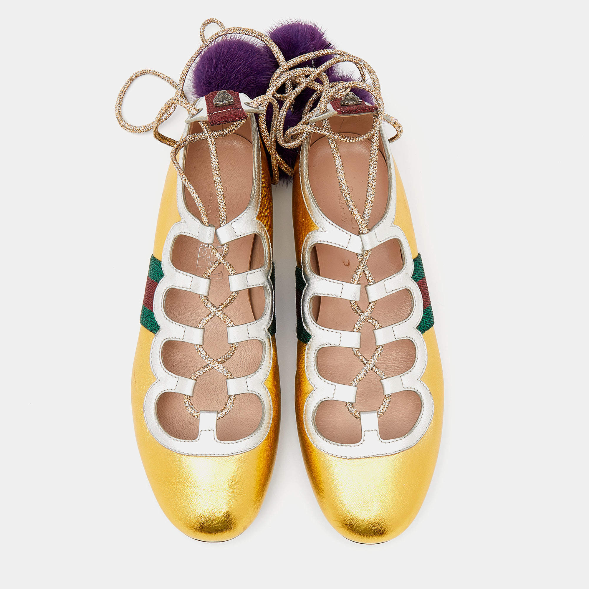 Gucci pom hot sale pom shoes