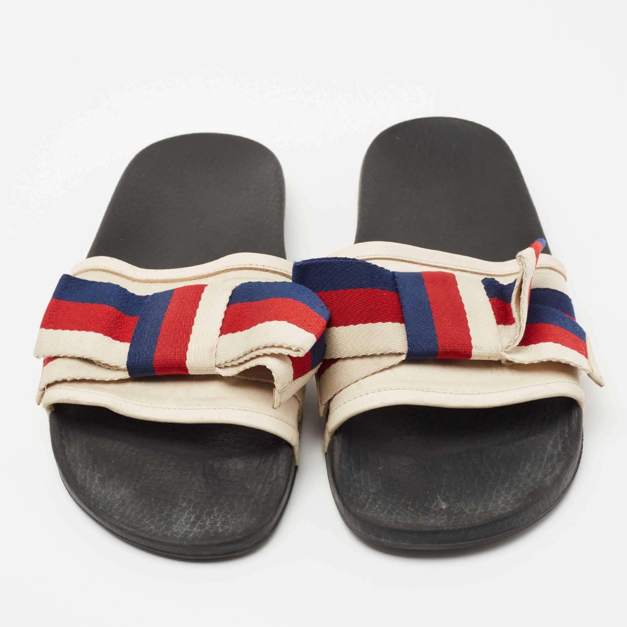 Womens gucci bow online slides