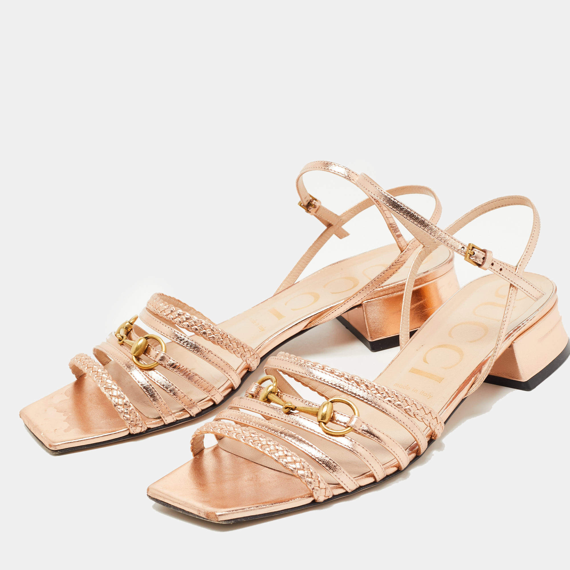 Gucci rose gold sandals new arrivals