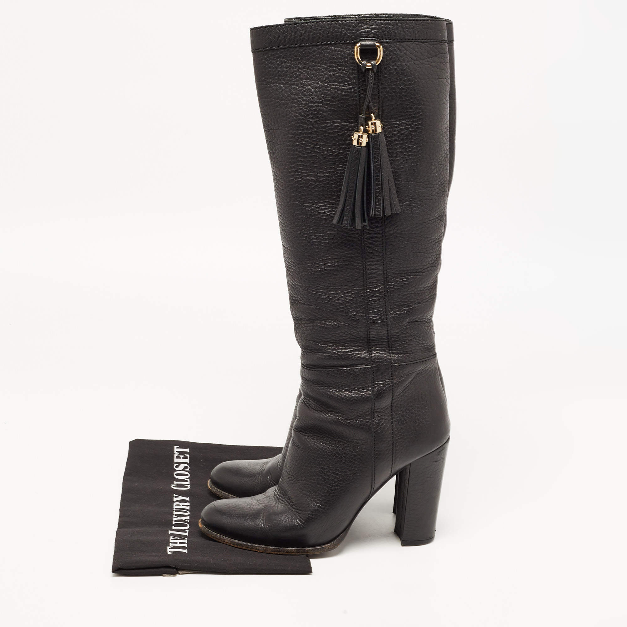Chanel Grey/Black Suede and Leather CC Ankle Length Boots Size 36.5 Chanel  | The Luxury Closet