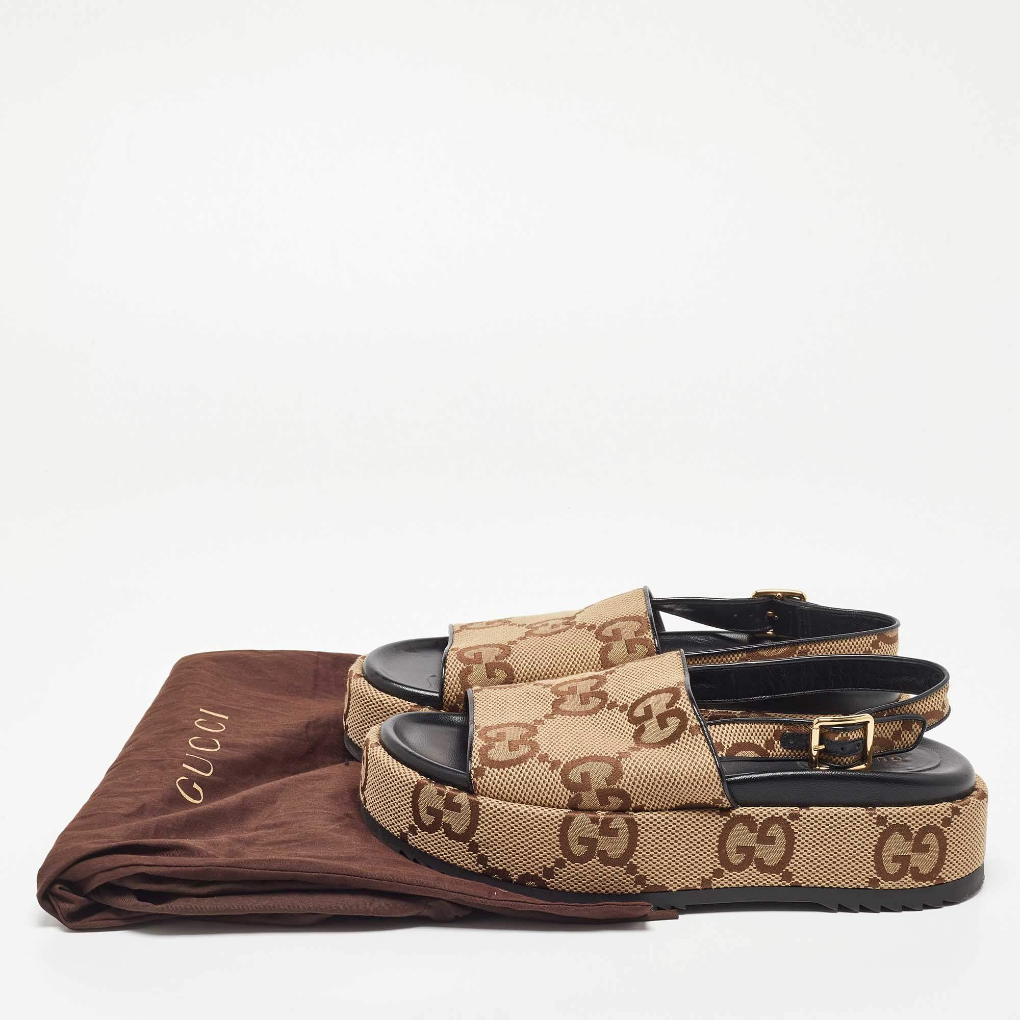 Cloth sandals Gucci Beige size 40 EU in Cloth - 26320075