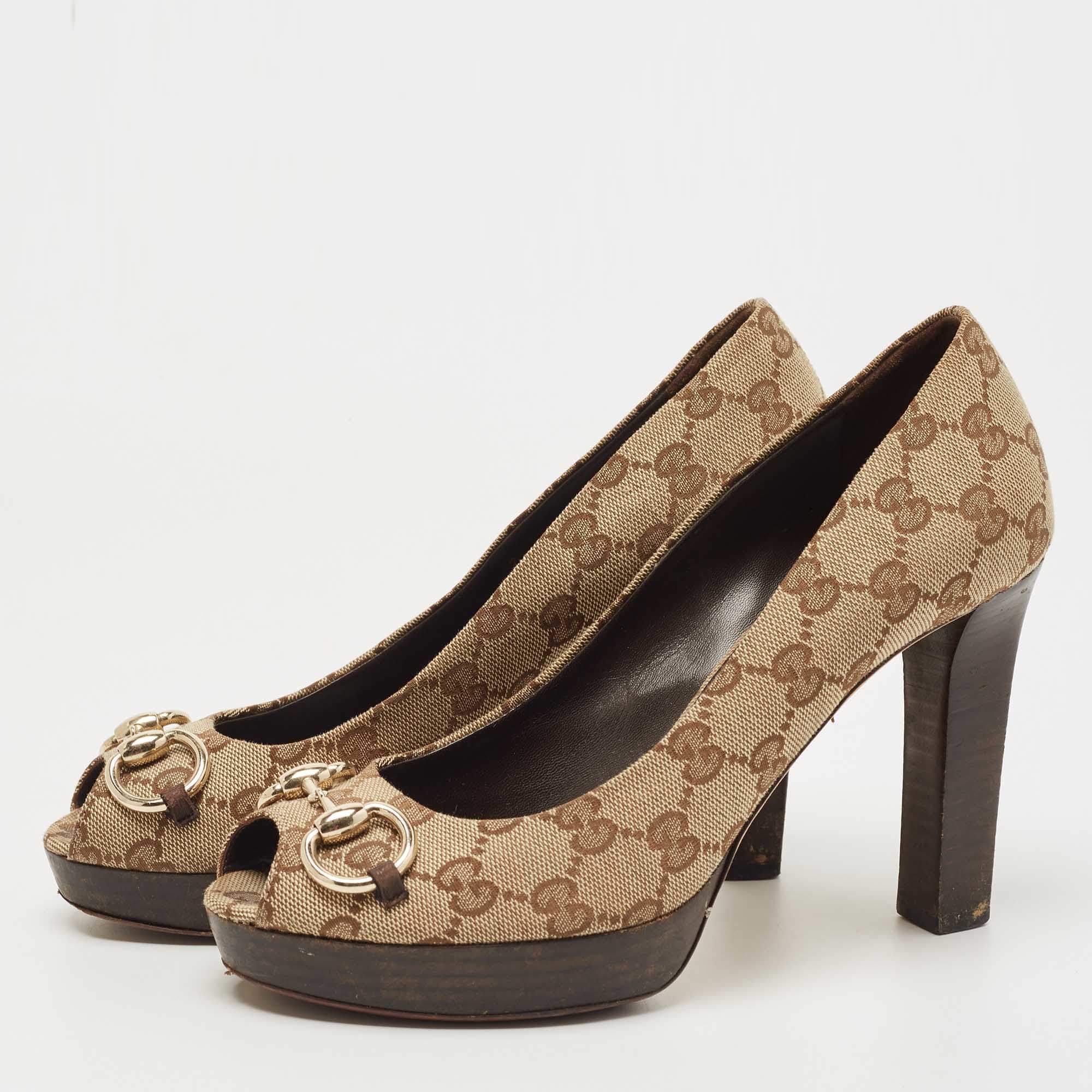 Gucci sales monogram pumps