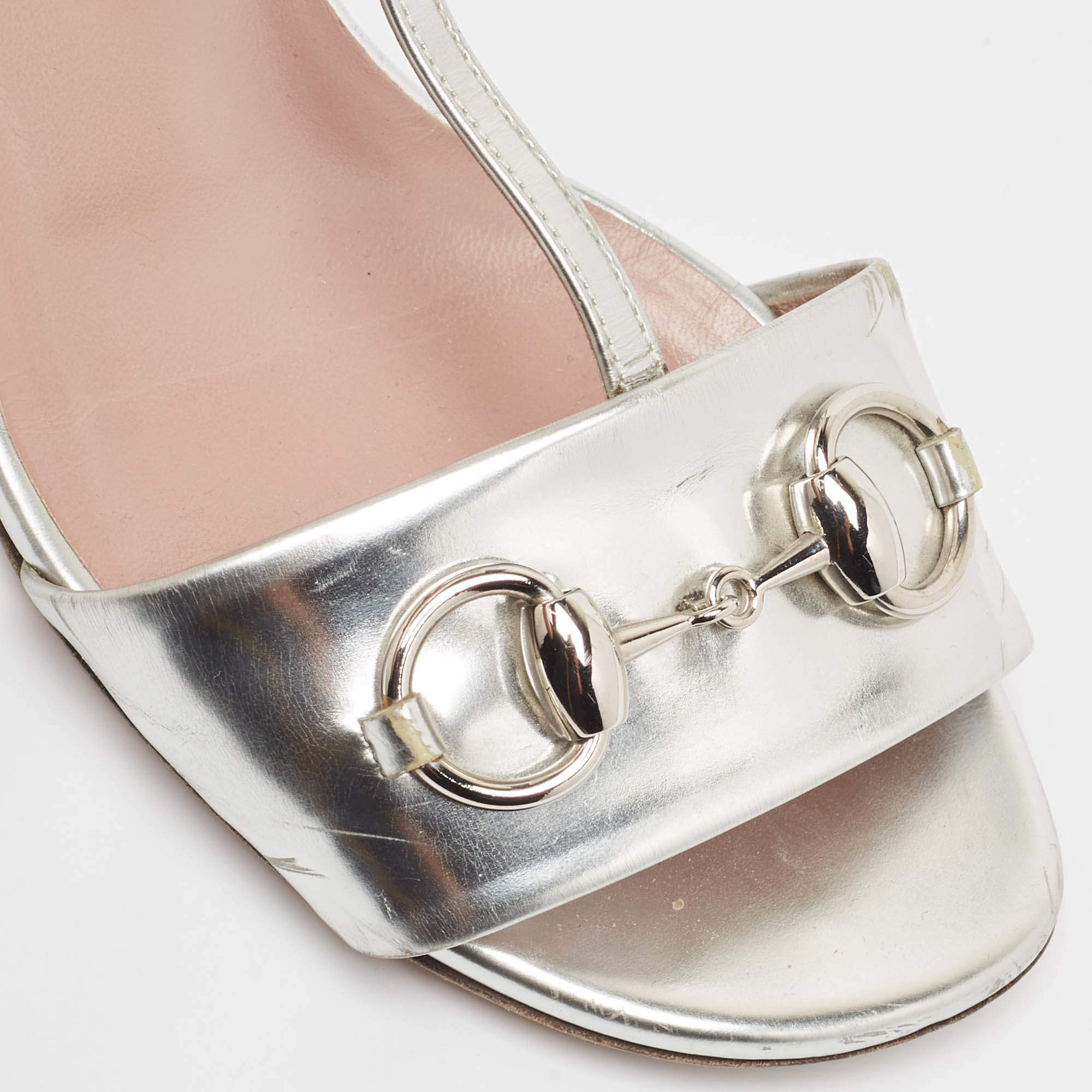 Girls Silver store Gucci Sandals SZ 8/9