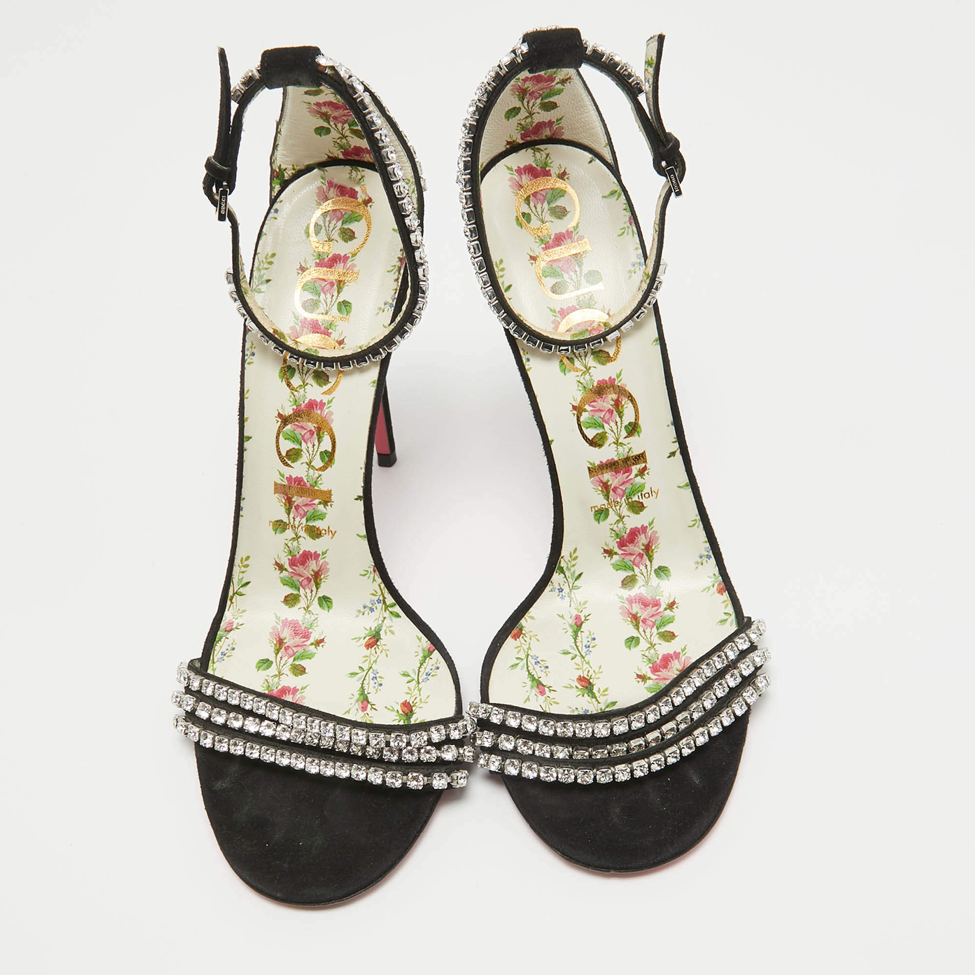 Gucci isle jeweled sandals on sale