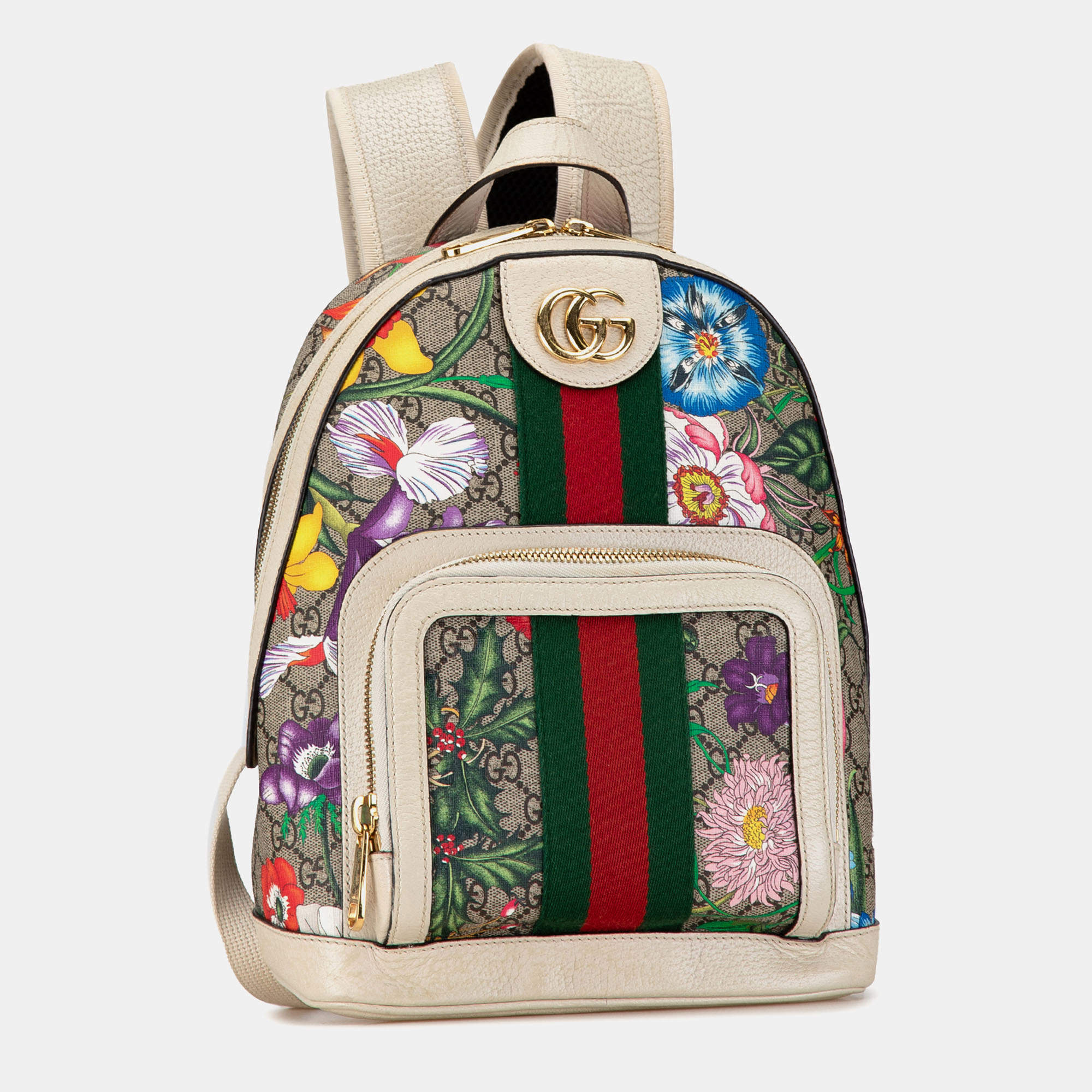 Gucci Multicolour GG Supreme Flora Ophidia Small Backpack Gucci TLC