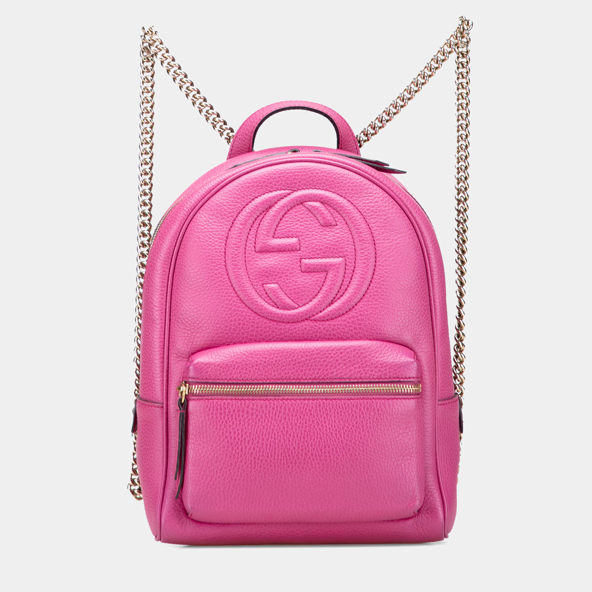 Pre Owned Gucci Leather Soho Backpack