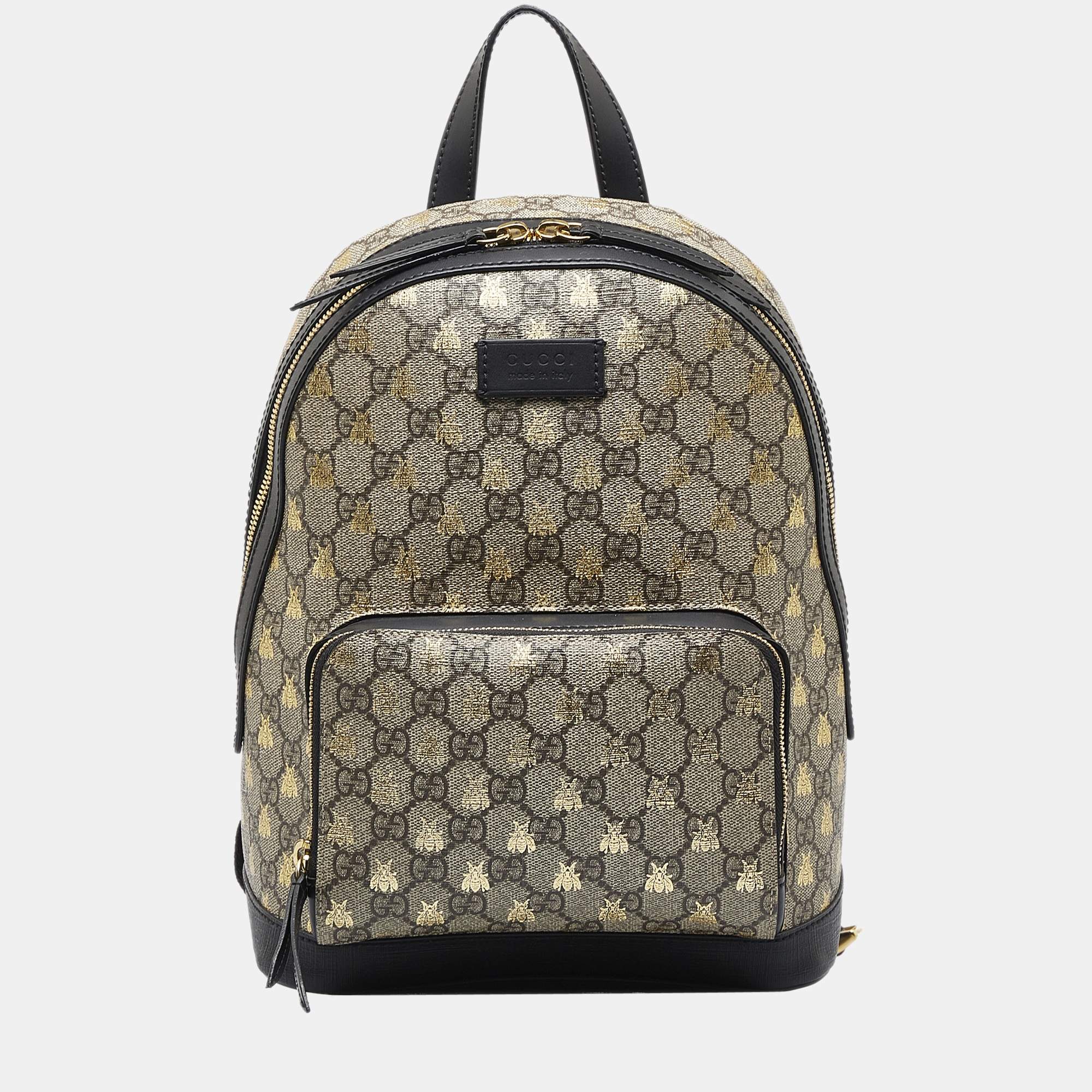 Gucci GG Supreme Backpack In Fabric in Brown