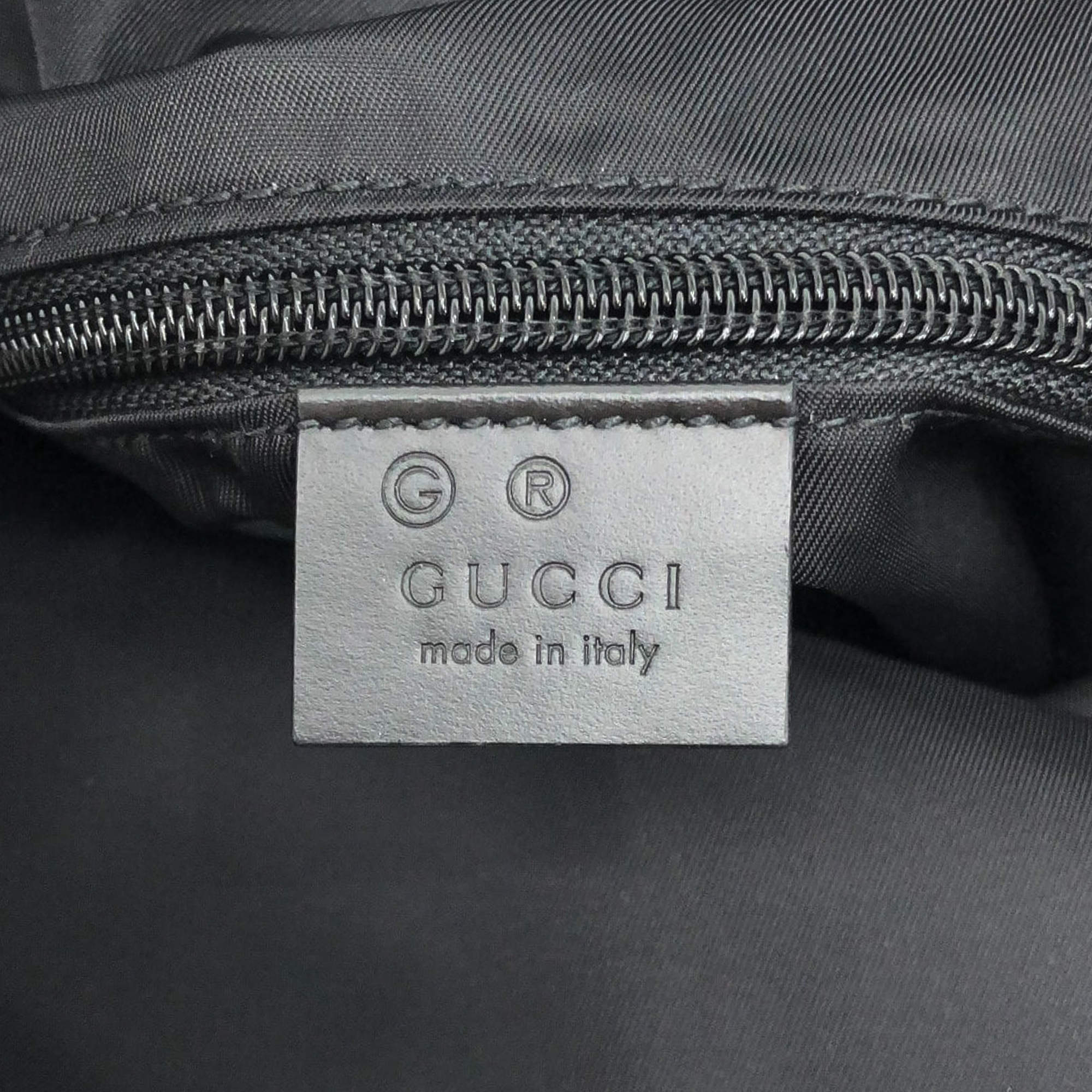 Gucci Web Fold Over Techno Backpack Black