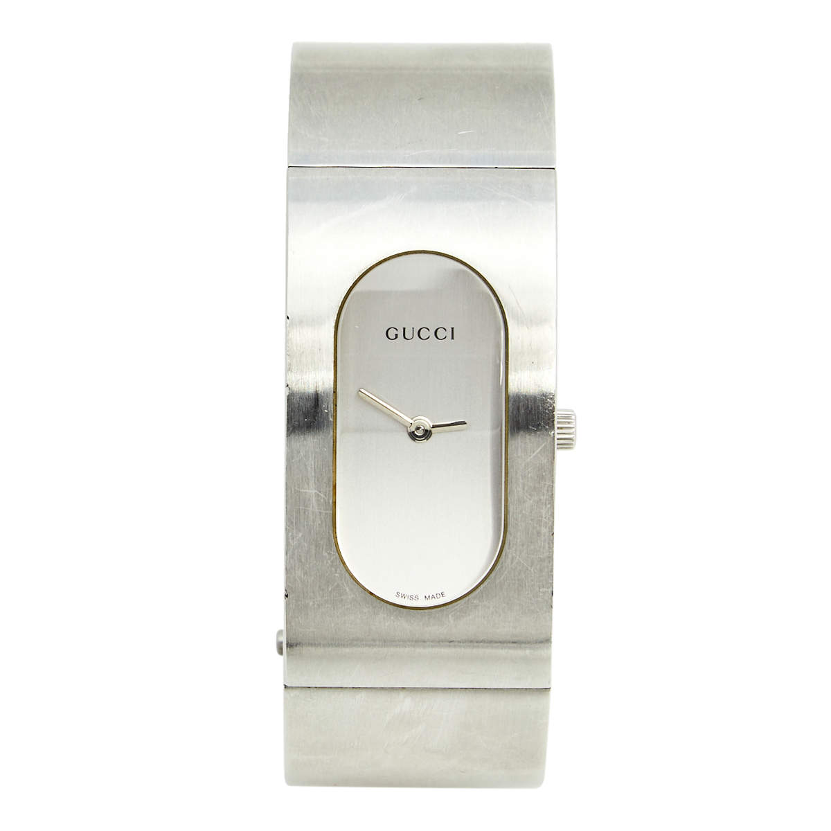 Gucci Silver Stainless Steel Vintage 2400L Women's Wristwatch 22 mm