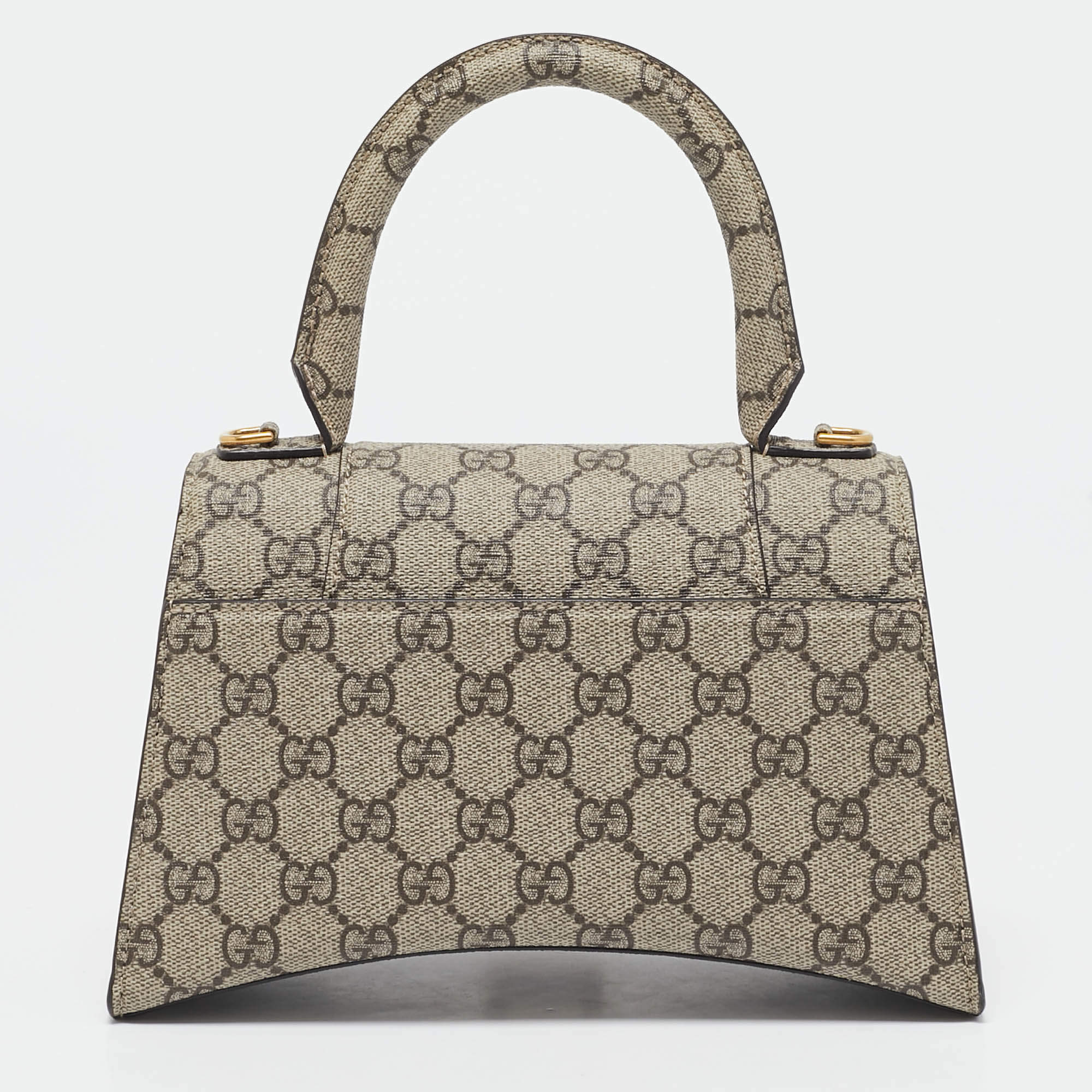 Gucci x Balenciaga Beige/Brown GG Supreme Canvas Hourglass Top