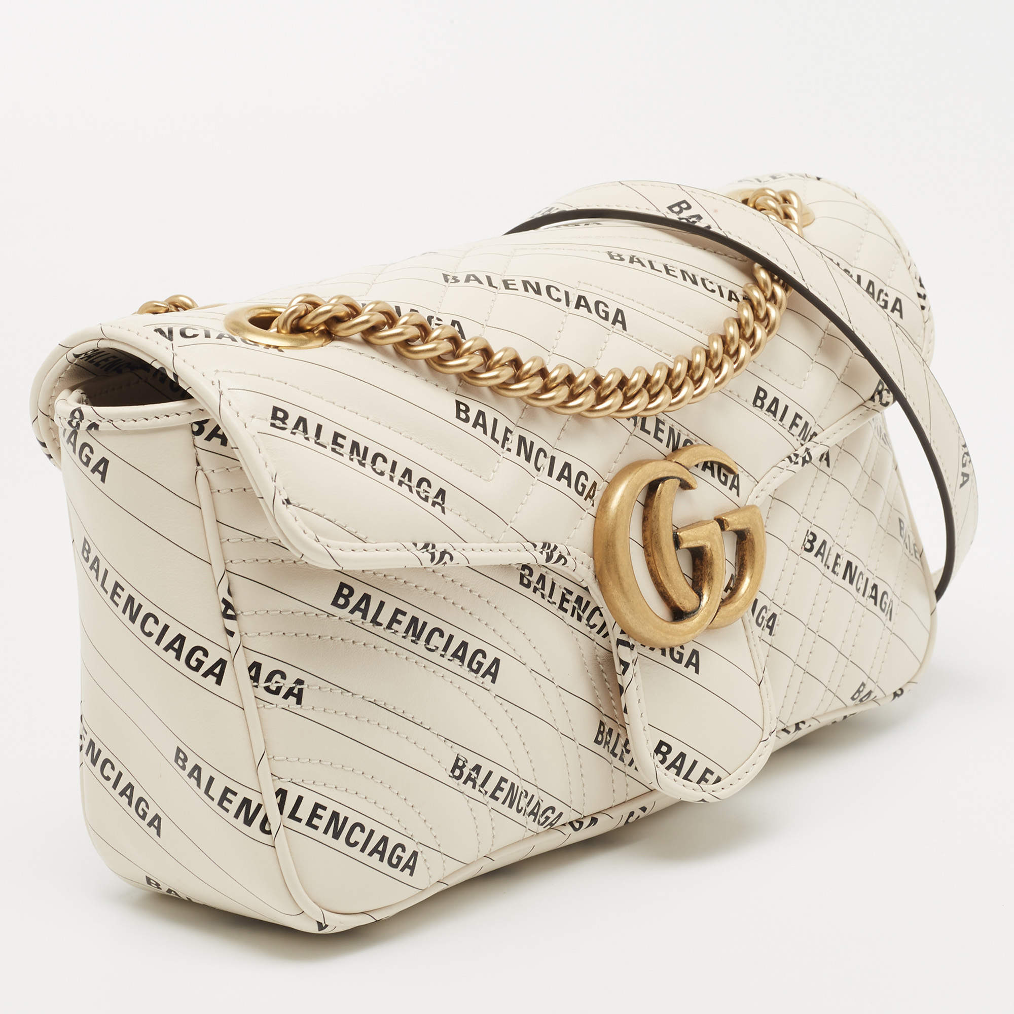 Cloth 48h bag Gucci X Balenciaga Beige in Cloth - 21103263