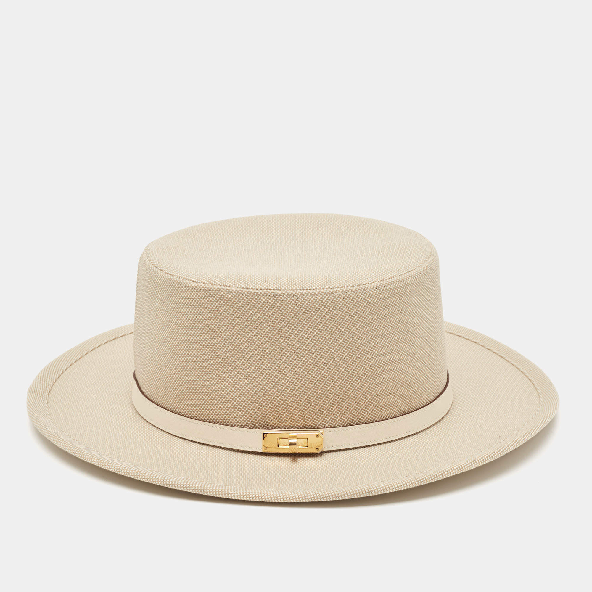Pre Owned Hermès Desert/Nata Cotton Hampton Plein Air Hat