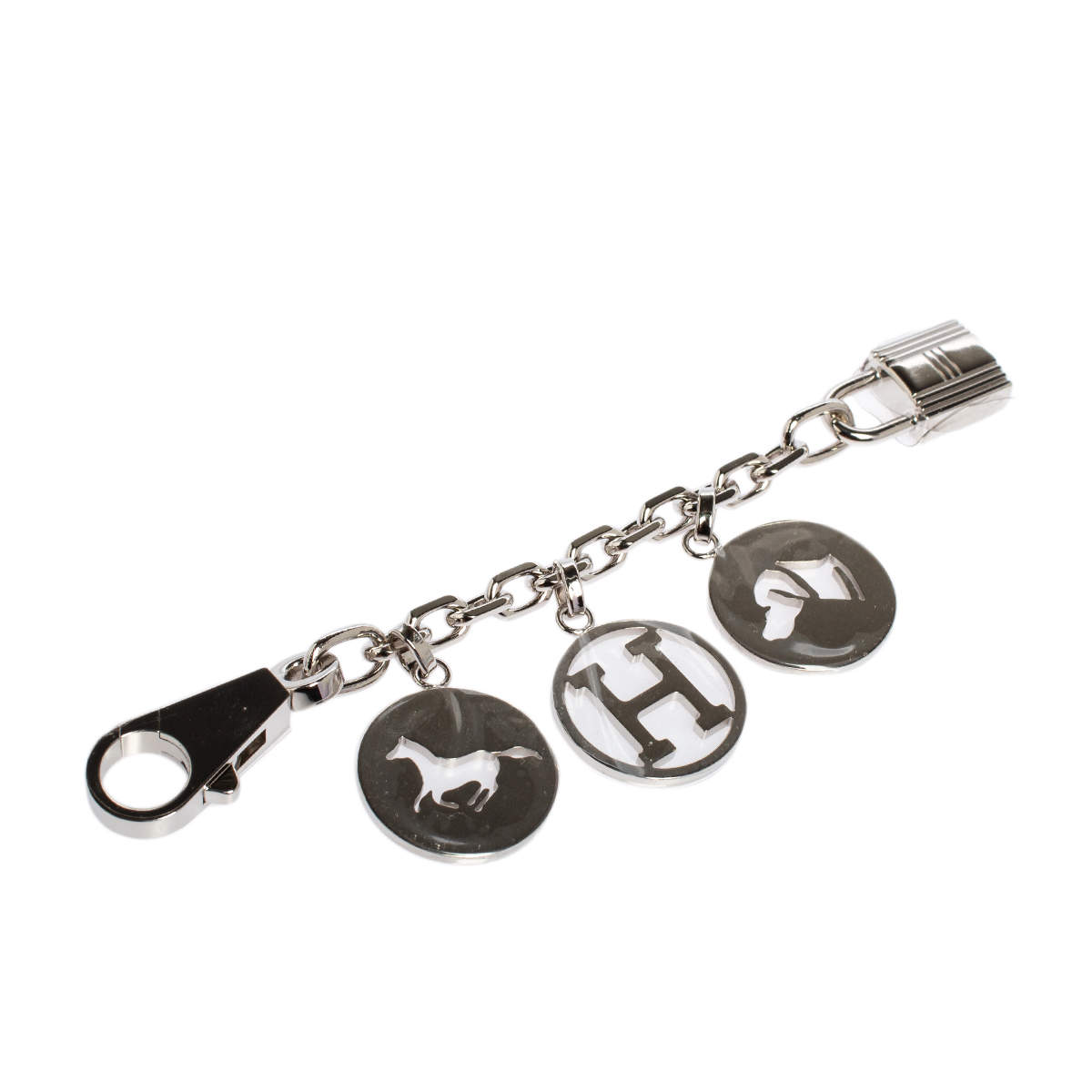 Pre Owned Hermes Breloque Palladium Plated Bag Charm
