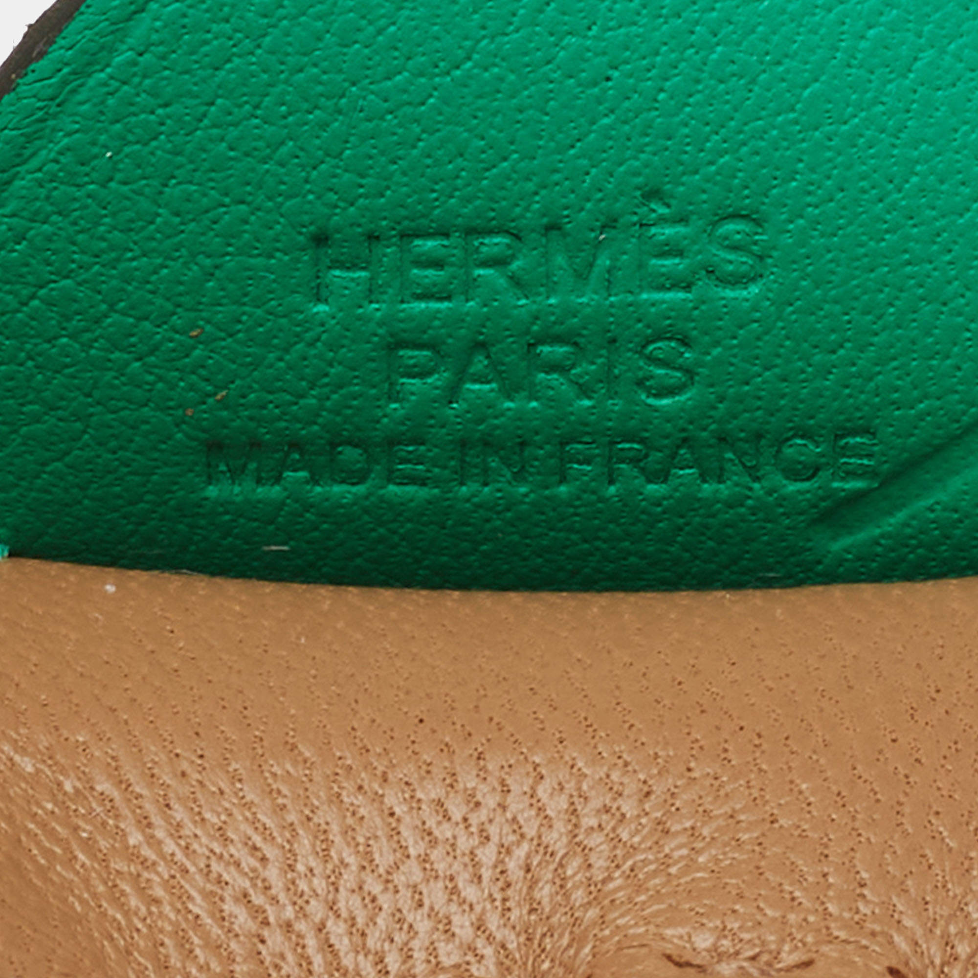 Hermes Chai/Menthe/Mauve Sylvestre Milo Lambskin and Swift Leather Rodeo  Pegase Bag Charm PM Hermes