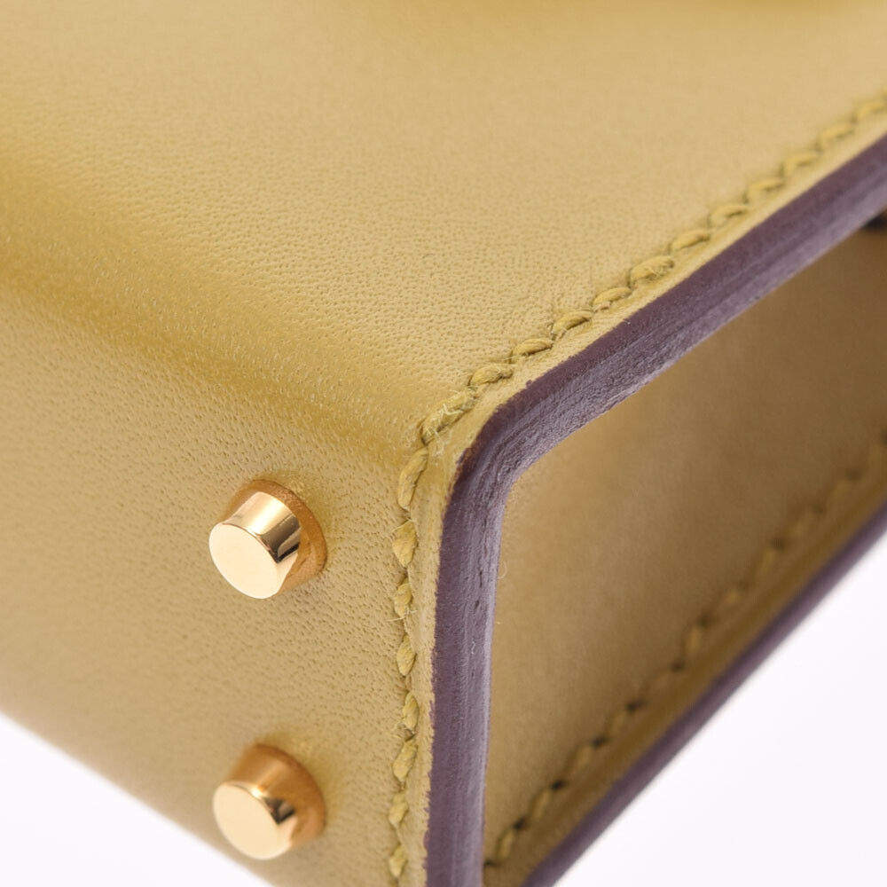 Kelly twilly charm leather bag charm Hermès Beige in Leather - 33282126