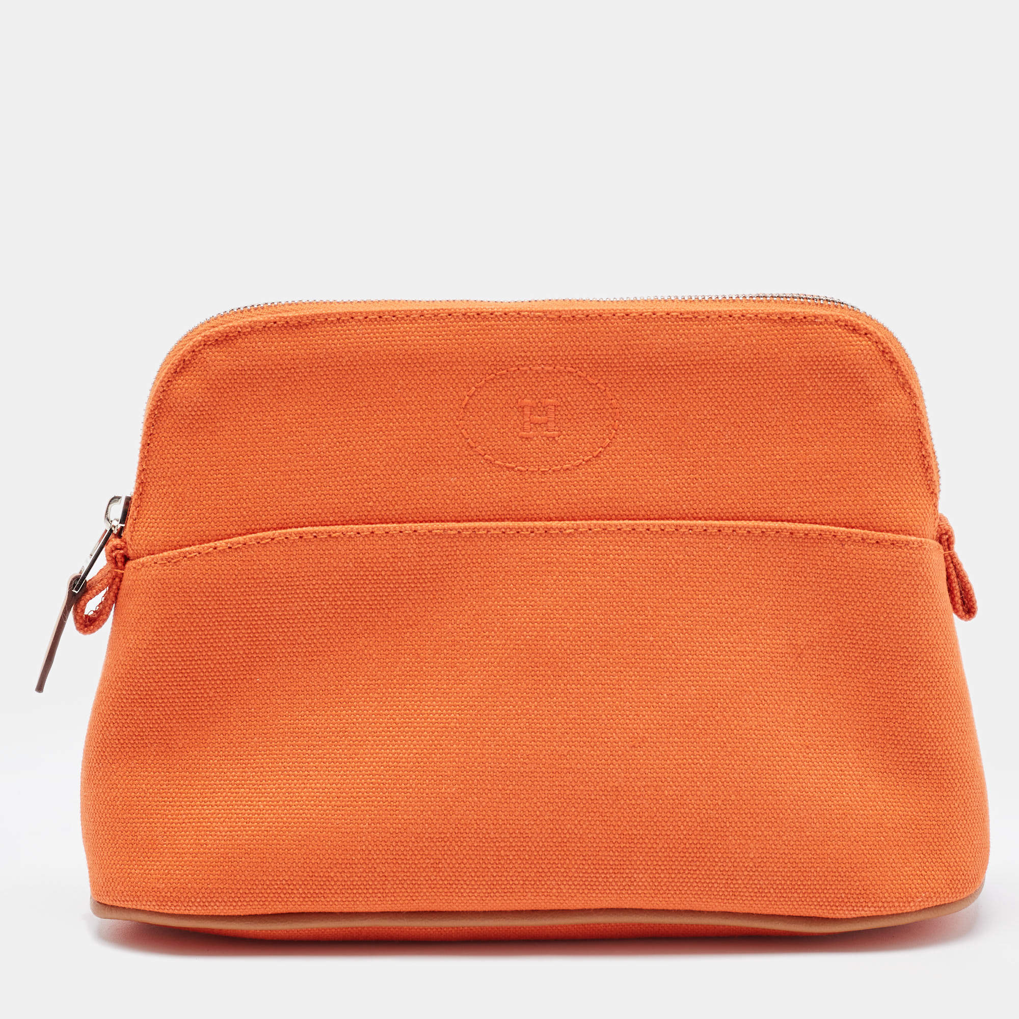 Hermès  Feu Canvas Bolide Mini Travel Case