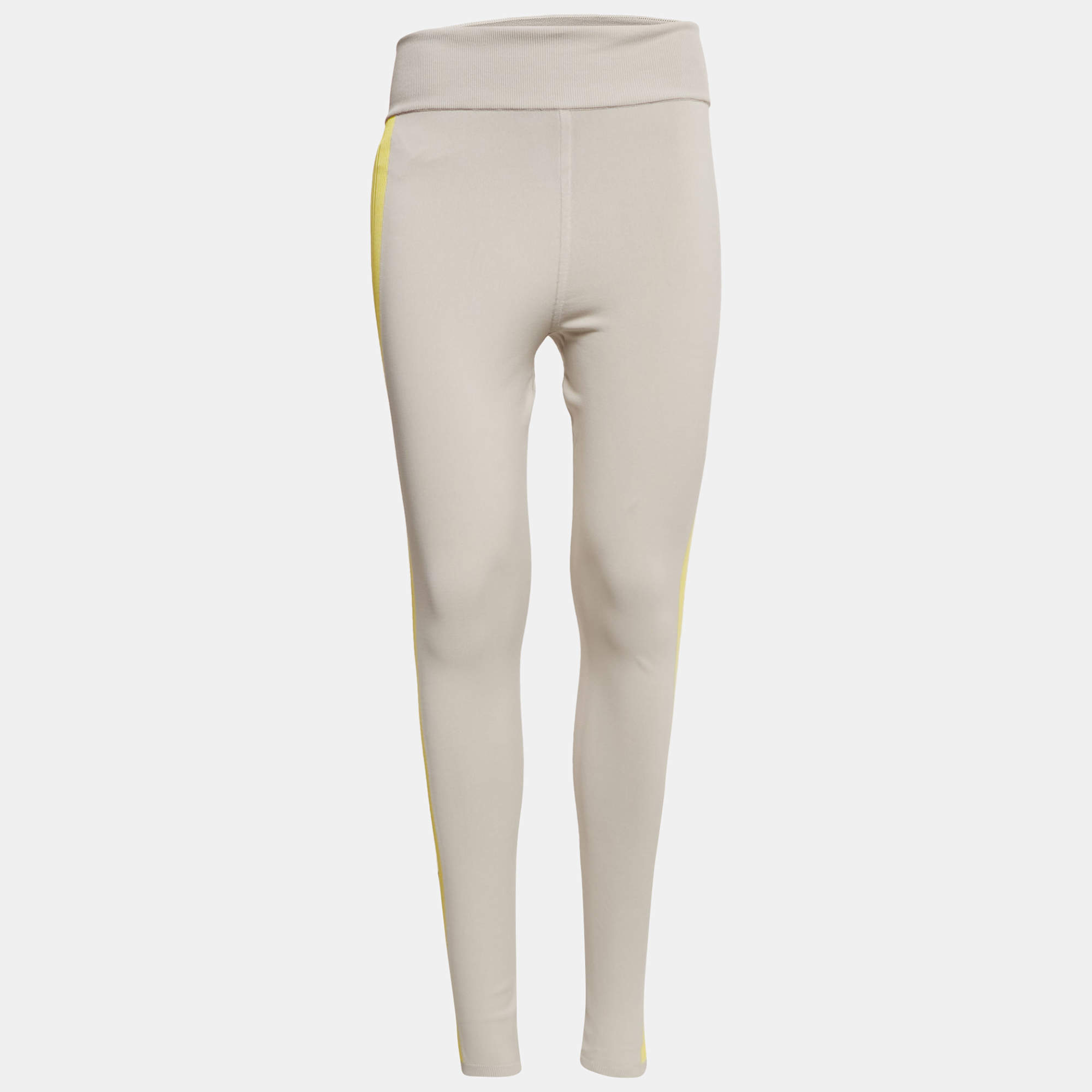 Hermes Grey Stretch Knit Petite Fit Yoga Leggings S