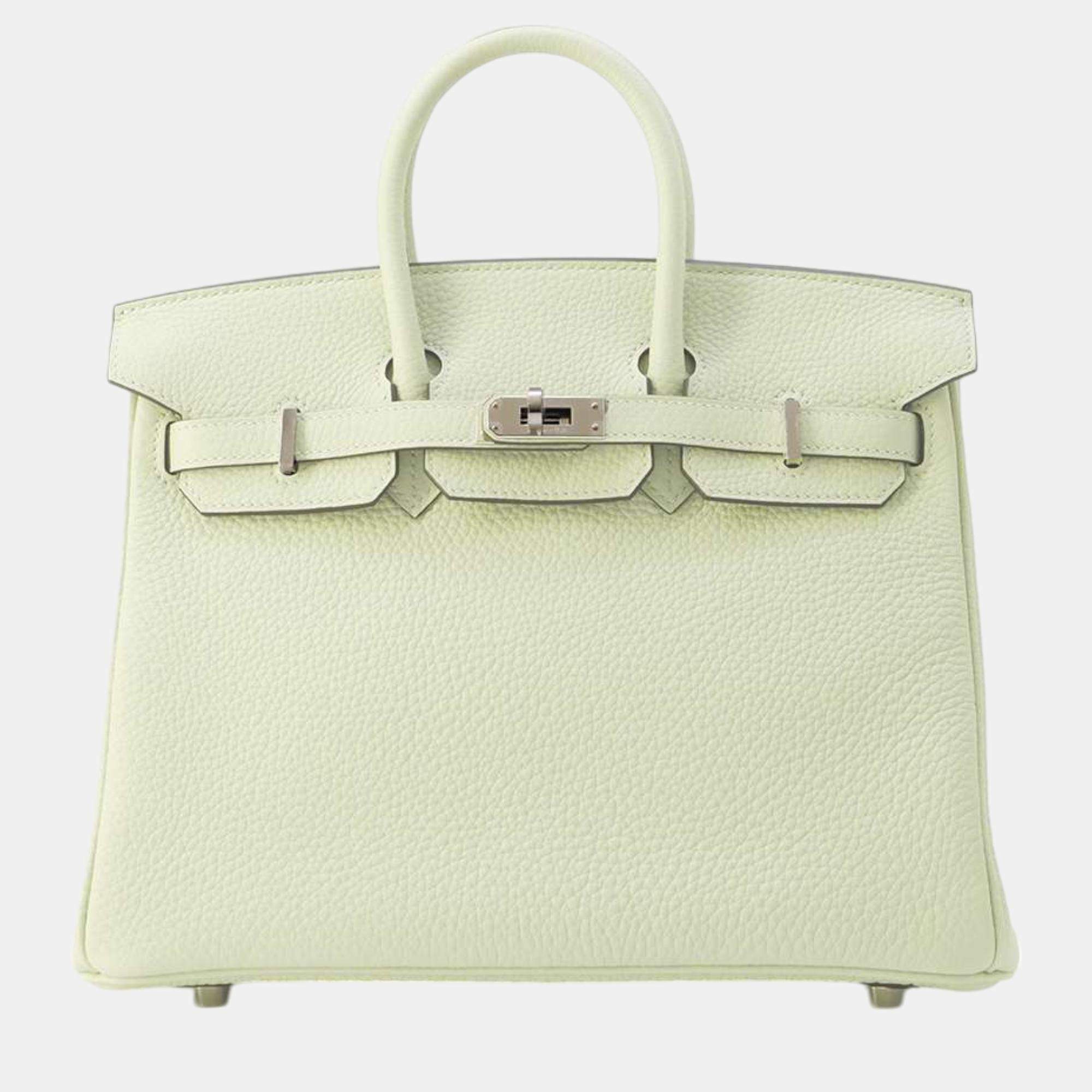 Hermes Grineve Togo Leather 25 Birkin Tote Bag