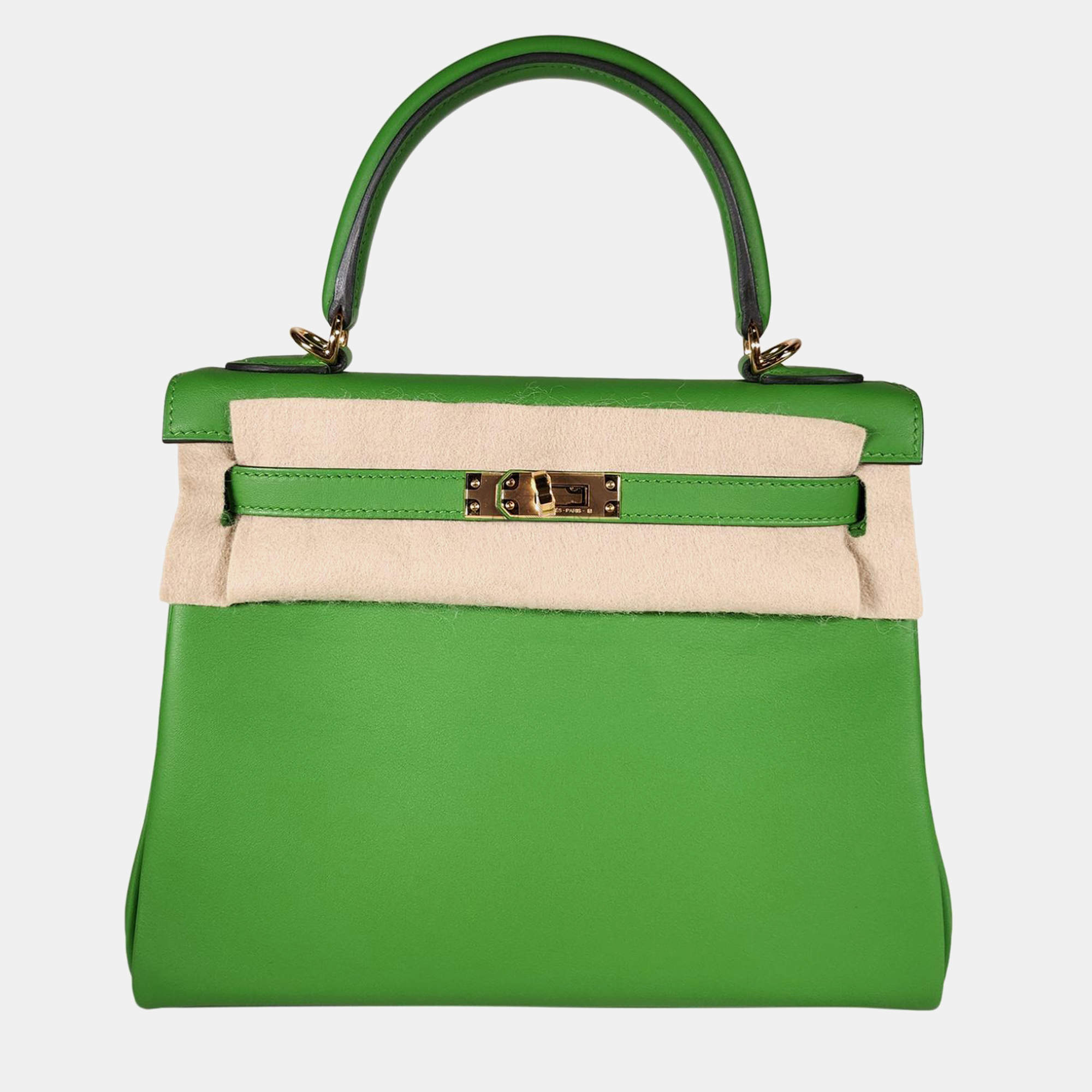 Hermes Vert Yucca Swift Leather Kelly 25 bag GHW