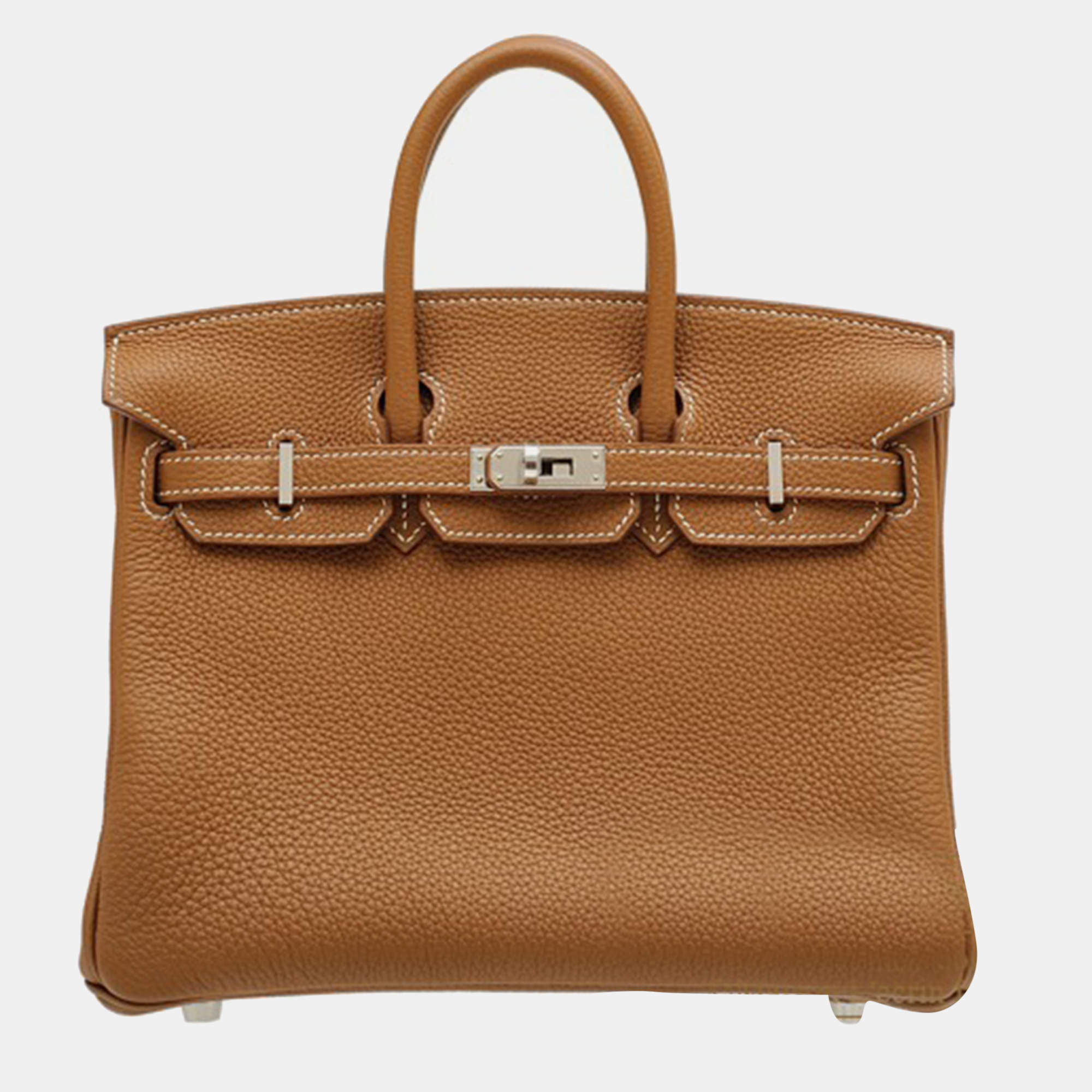 Hermes Gold Togo Leather Birkin 25 Bag