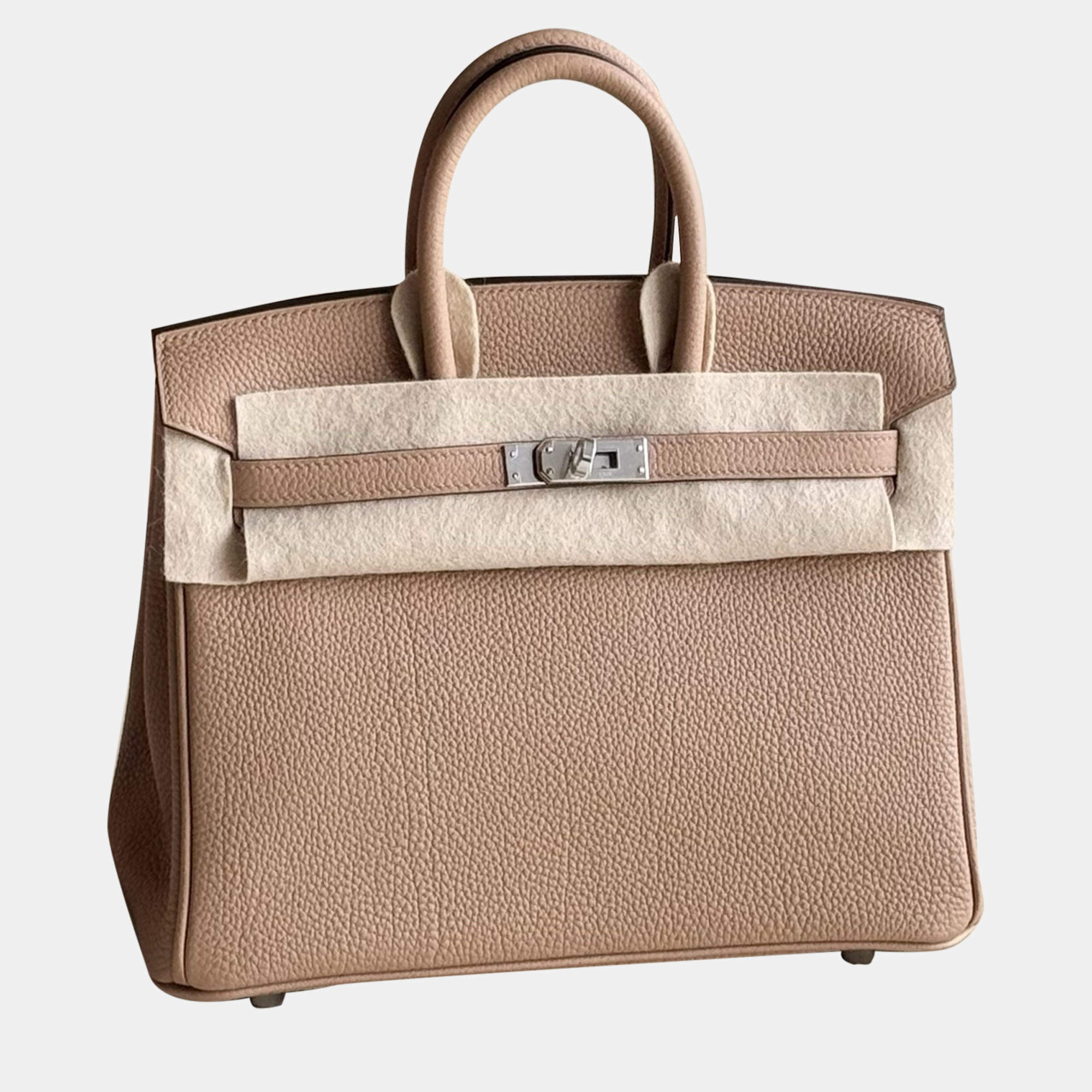Hermes Chai Togo Leather Birkin 25 Handbag