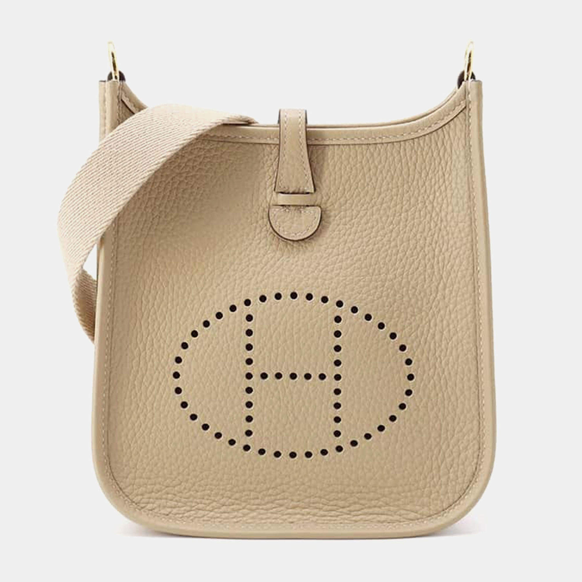 Pre Owned حقيبة هيرمس إيفلين طويلة جلد توريلون كليمينس ترنش تي بي إم كتف